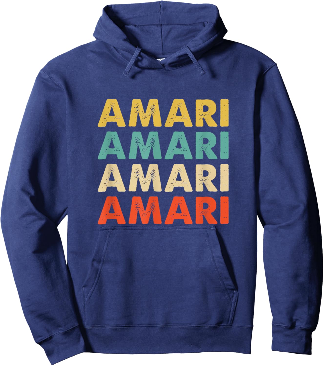 Amari Name Hoodie - Hoodie | Navy