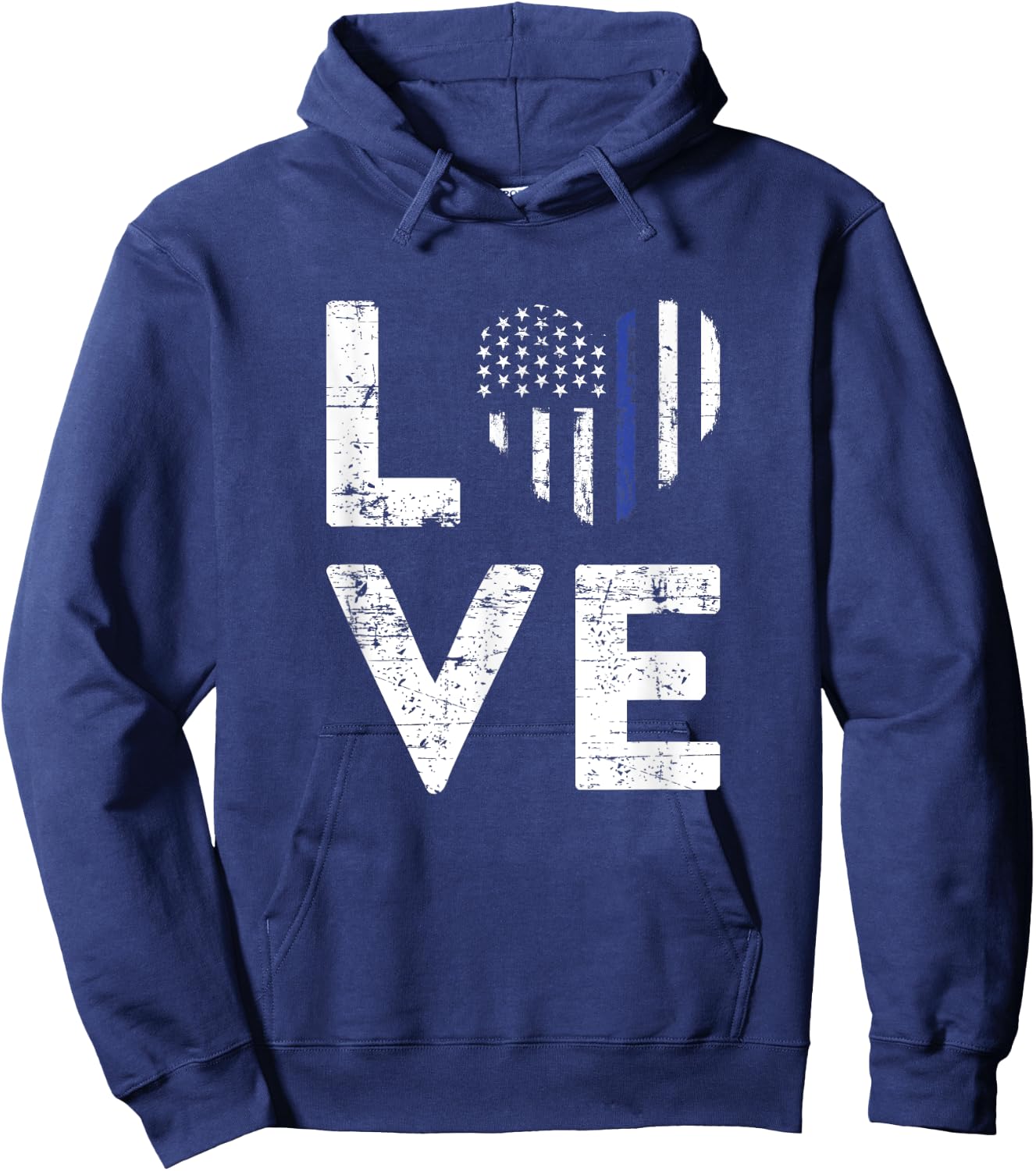 Policeman Valentines Day Gift Law Enforcement Police Hoodie - Hoodie | Navy