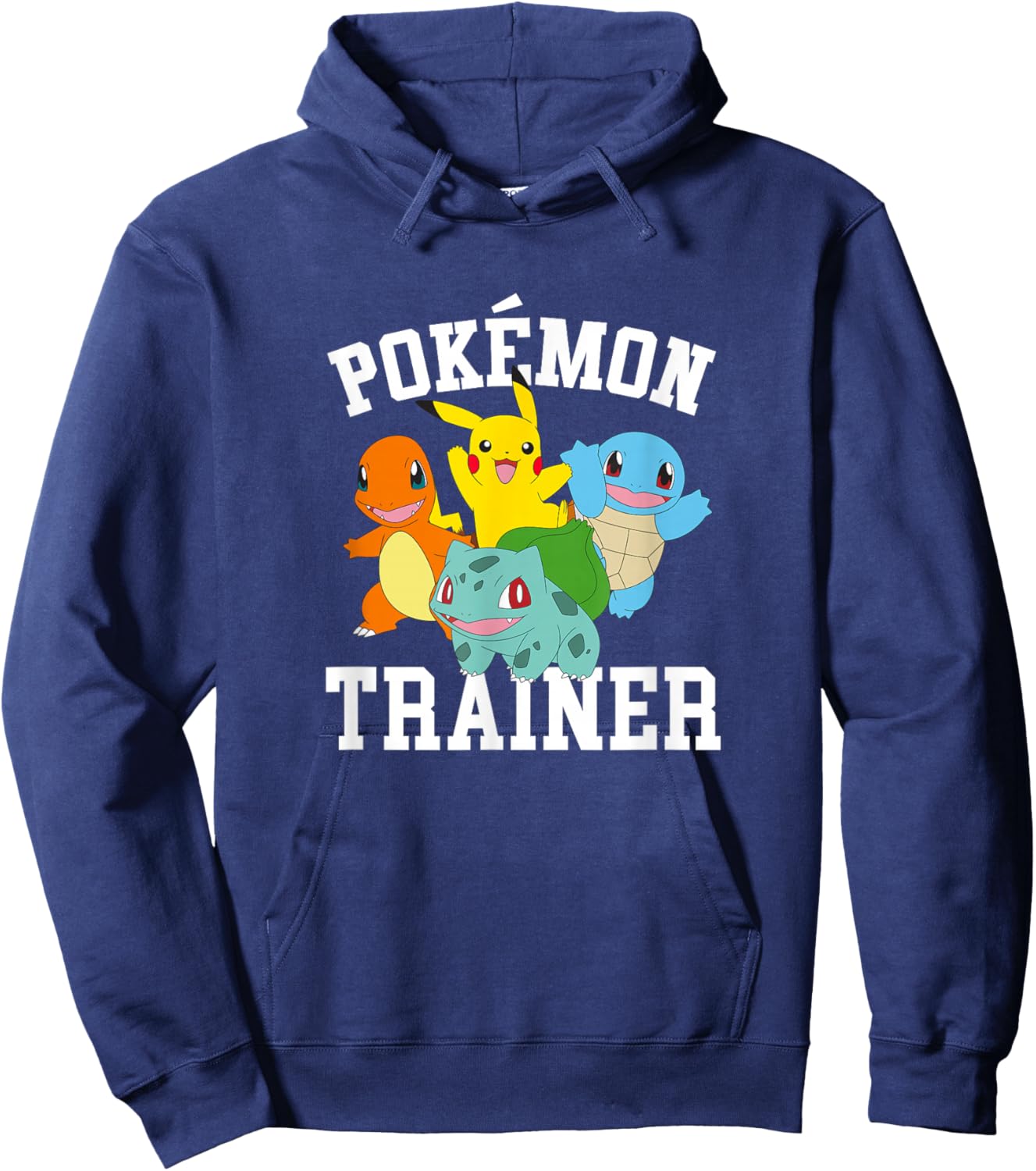 Pokémon Trainer Kanto Starters Vintage Portraits Hoodie - Hoodie | Navy