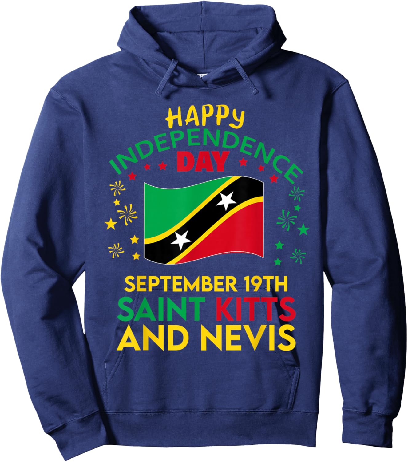 Saint Kitts and Nevis 42nd Independence Day Kittitian Pride Hoodie - Hoodie | Navy