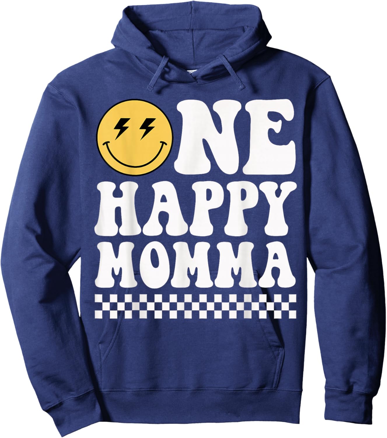 One Happy Dude Momma 1st Birthday Family Matching Hoodie - Hoodie | Navy