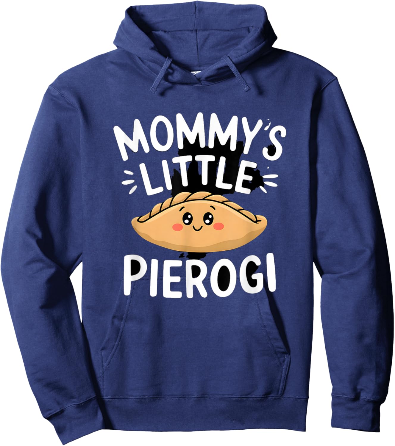 Mommy's Little Pierogi Funny Pierogi Graphic Hoodie - Hoodie | Navy