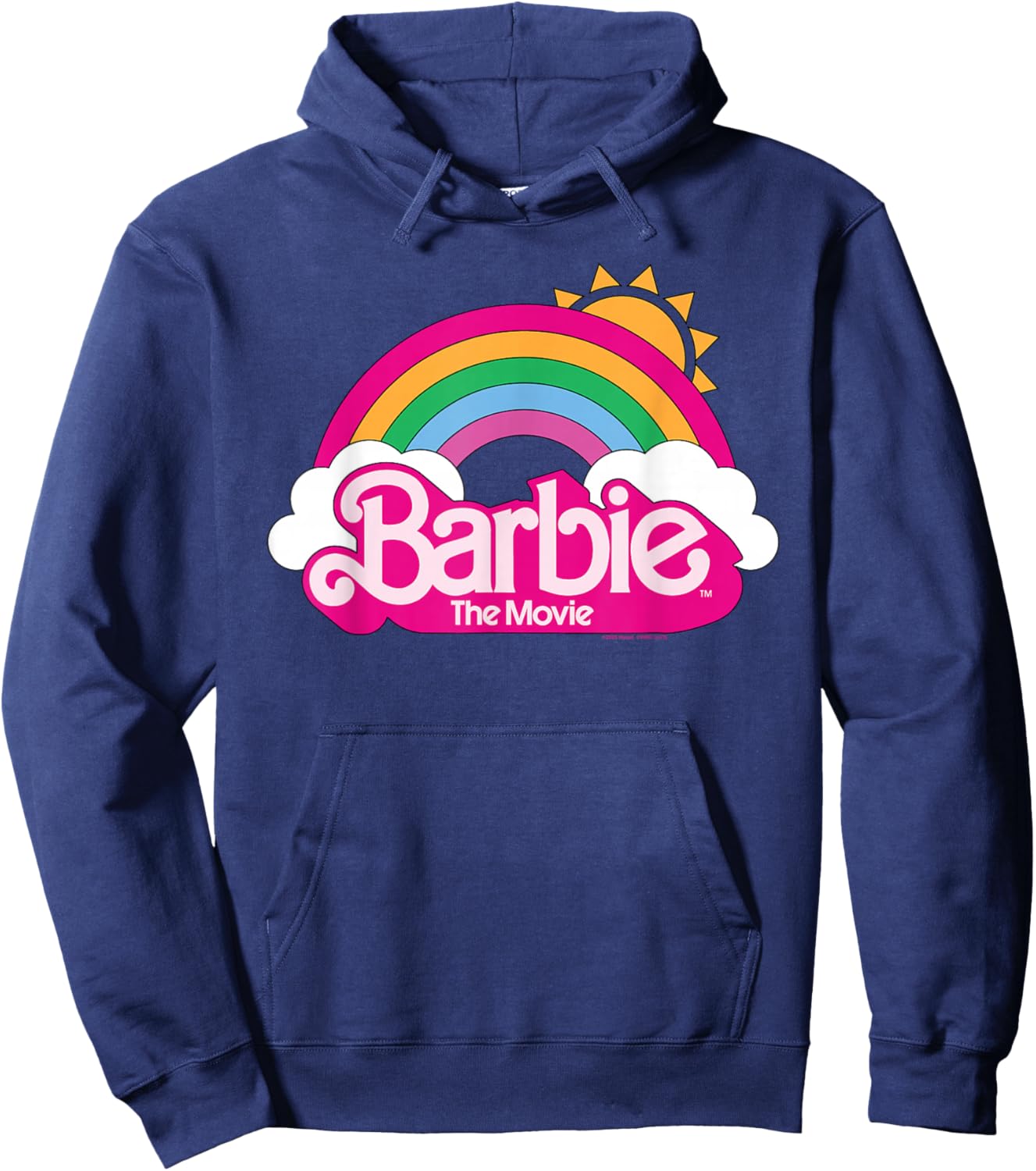 Barbie The Movie - Rainbow Logo Hoodie - Hoodie | Navy