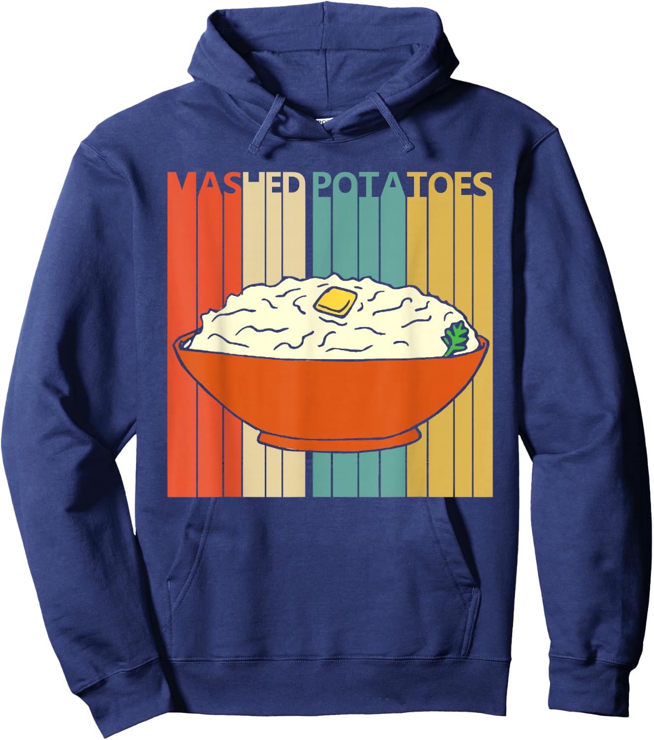 Vintage Mashed Potatoes Hoodie - Hoodie | Navy