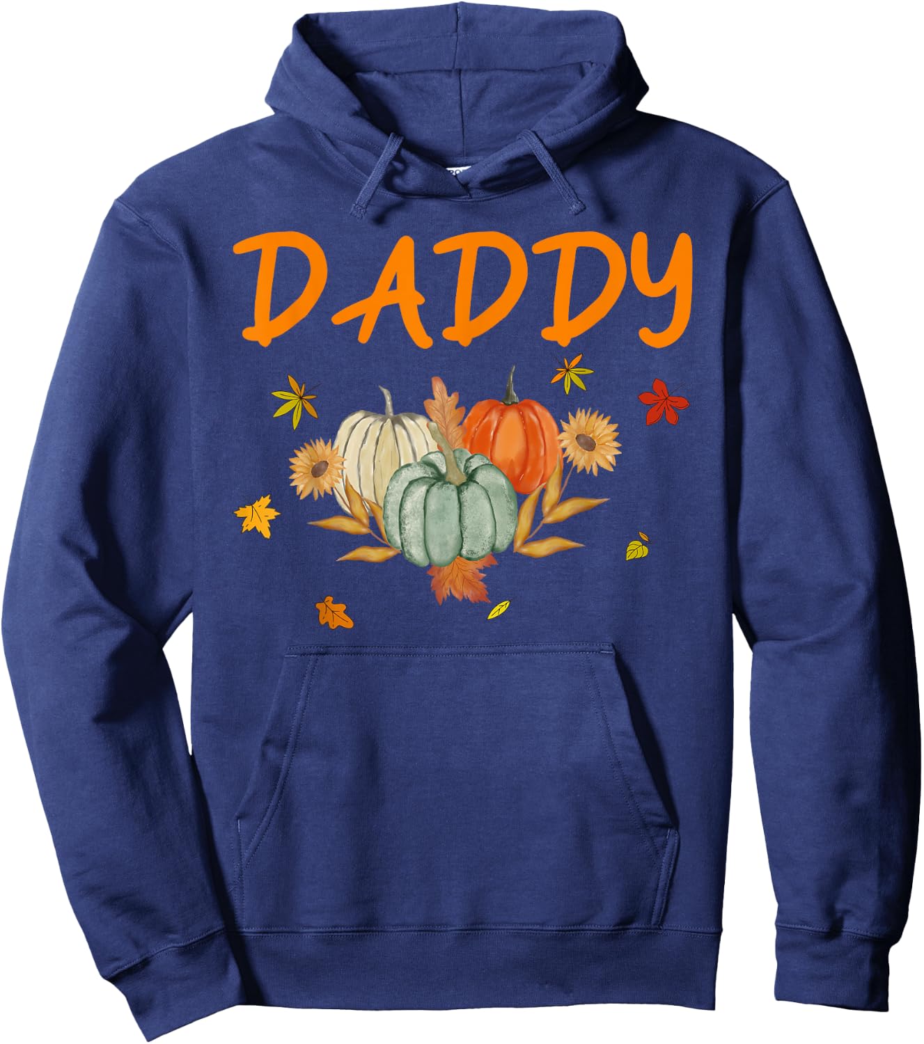 Daddy Birthday Pumpkin 1st Birthday Matching Family Party Hoodie - Hoodie | Navy