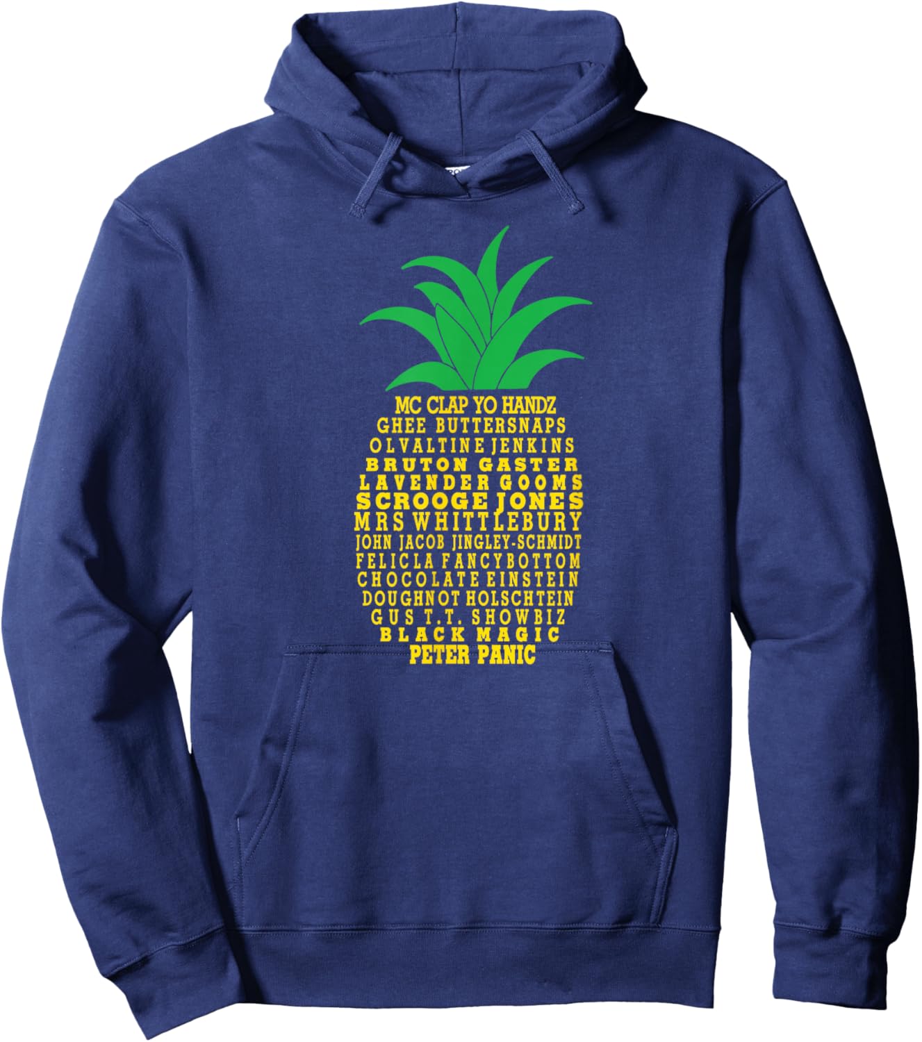 Nicknames of Gus Vintage Psych Pineapple Harajuku Lover Hoodie - Hoodie | Navy