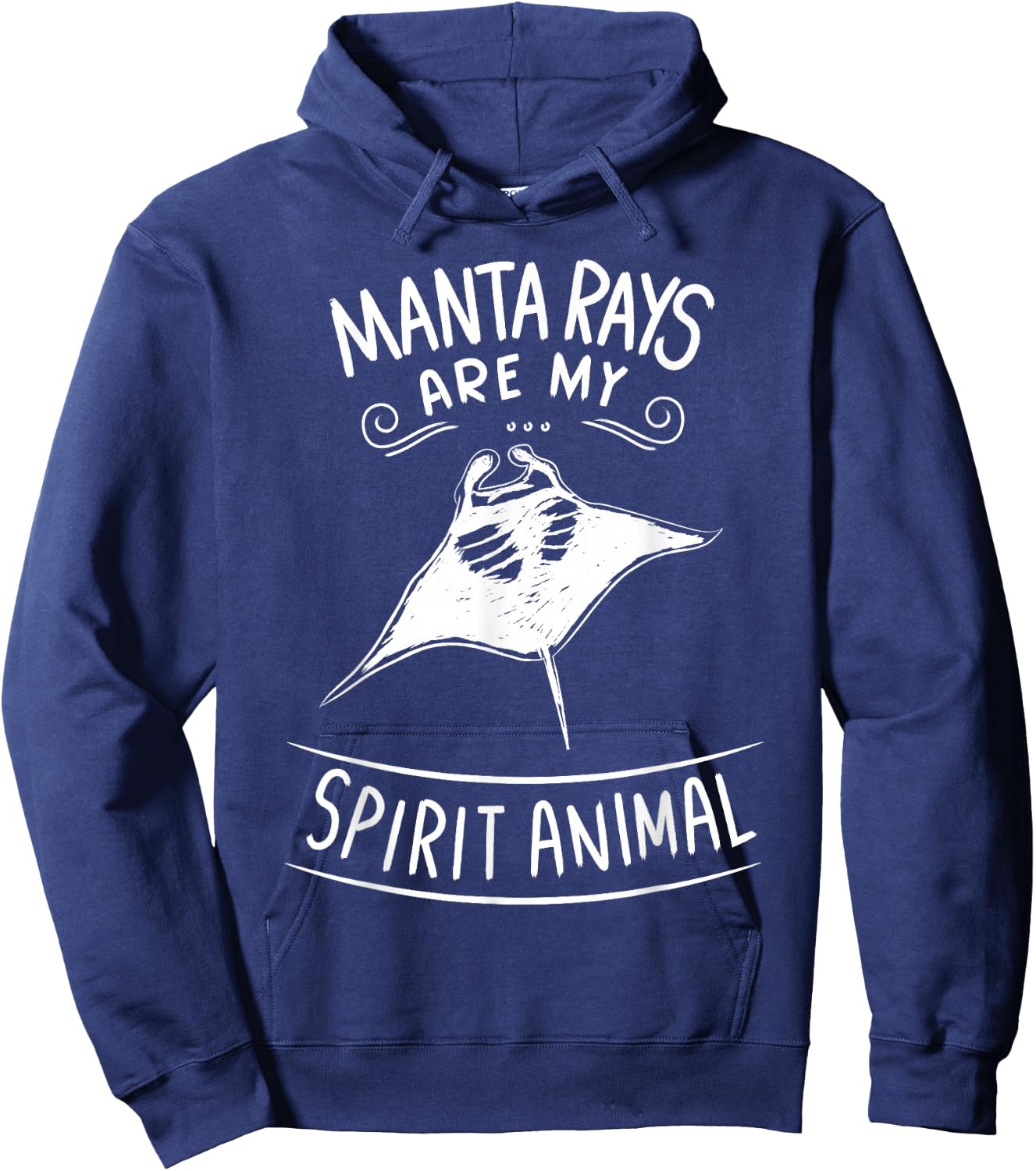 Manta Rays Are My Spirit Animals Scuba Diver Gift Manta Ray Hoodie - Hoodie | Navy