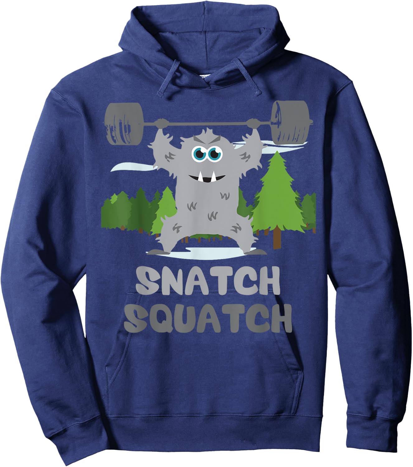 Snatch Squatch - Cartoon - Beast - Gym Hoodie - Hoodie | Navy