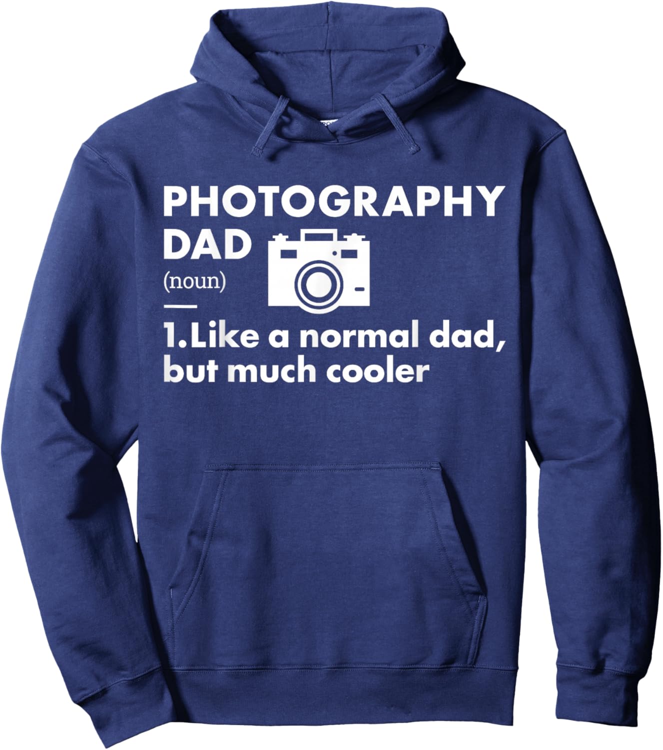 Photographer Dad Definition Photography Hoodie - Hoodie | Navy