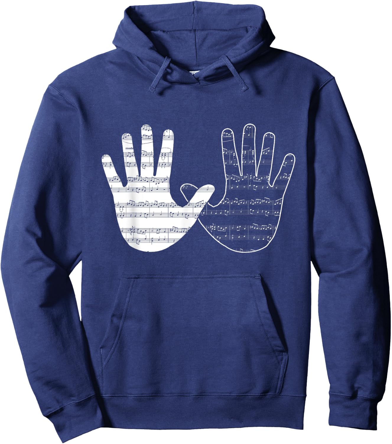 Music Musical Player Hands Piano Pianist Gift Hoodie - Hoodie | Navy