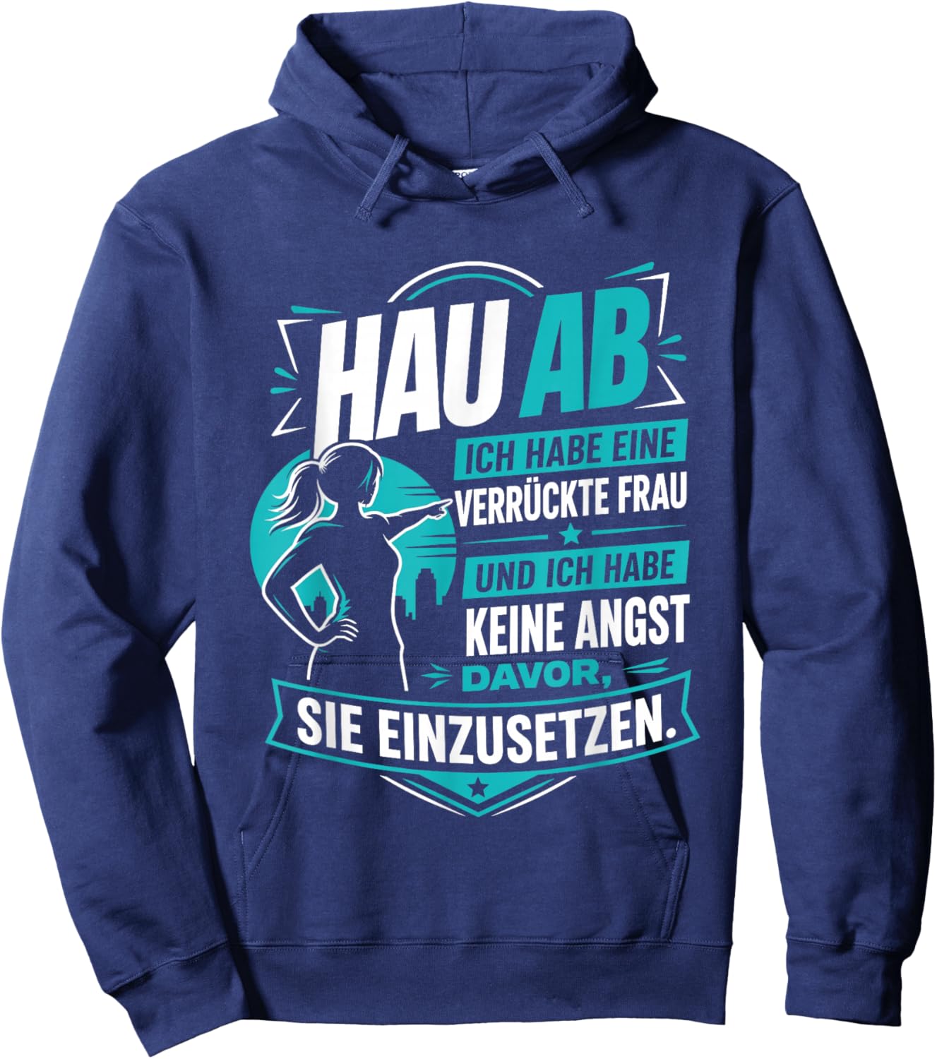 T-Shirt Hoodie - Hoodie | Navy