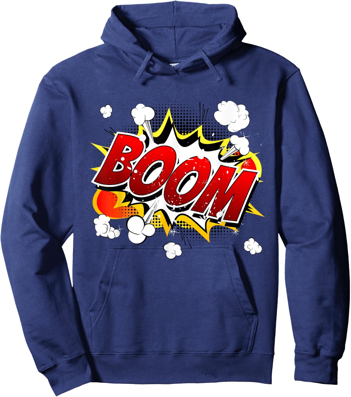 Boom Vintage Pop Art Retro Comic Book Gift Apparel Hoodie - Hoodie | Navy