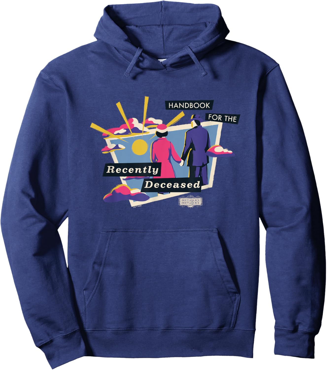 Beetlejuice Beetlejuice Handbook For The Recently Deceased Hoodie - Hoodie | Navy