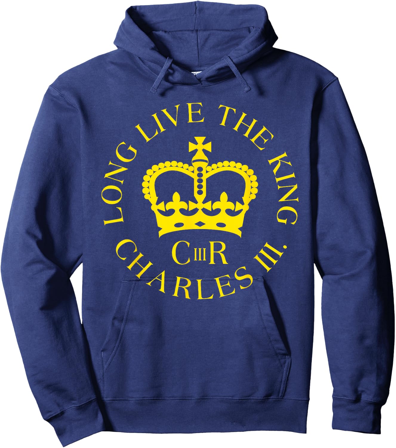 King Charles III Gifts CIIIR Welcome King Charles Hoodie - Hoodie | Navy