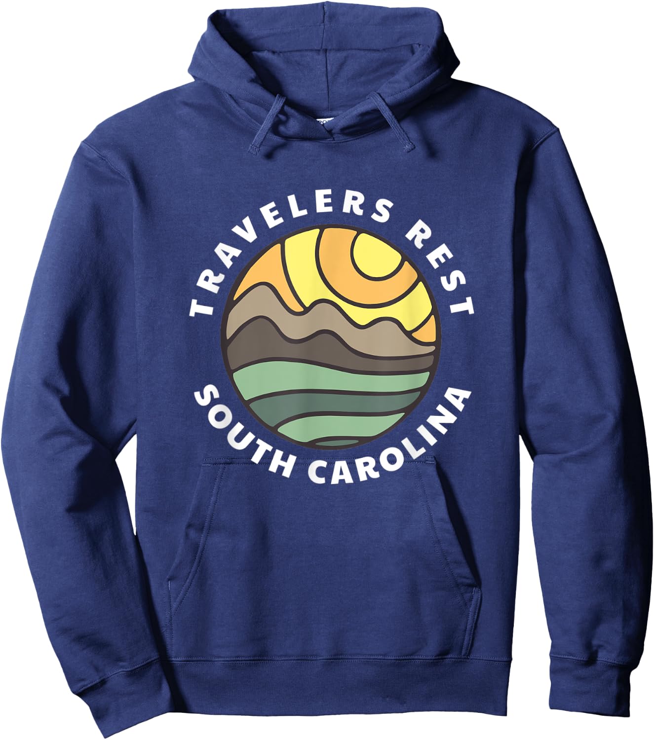 Travelers Rest South Carolina SC Mountain Vacation Souvenir Hoodie - Hoodie | Navy