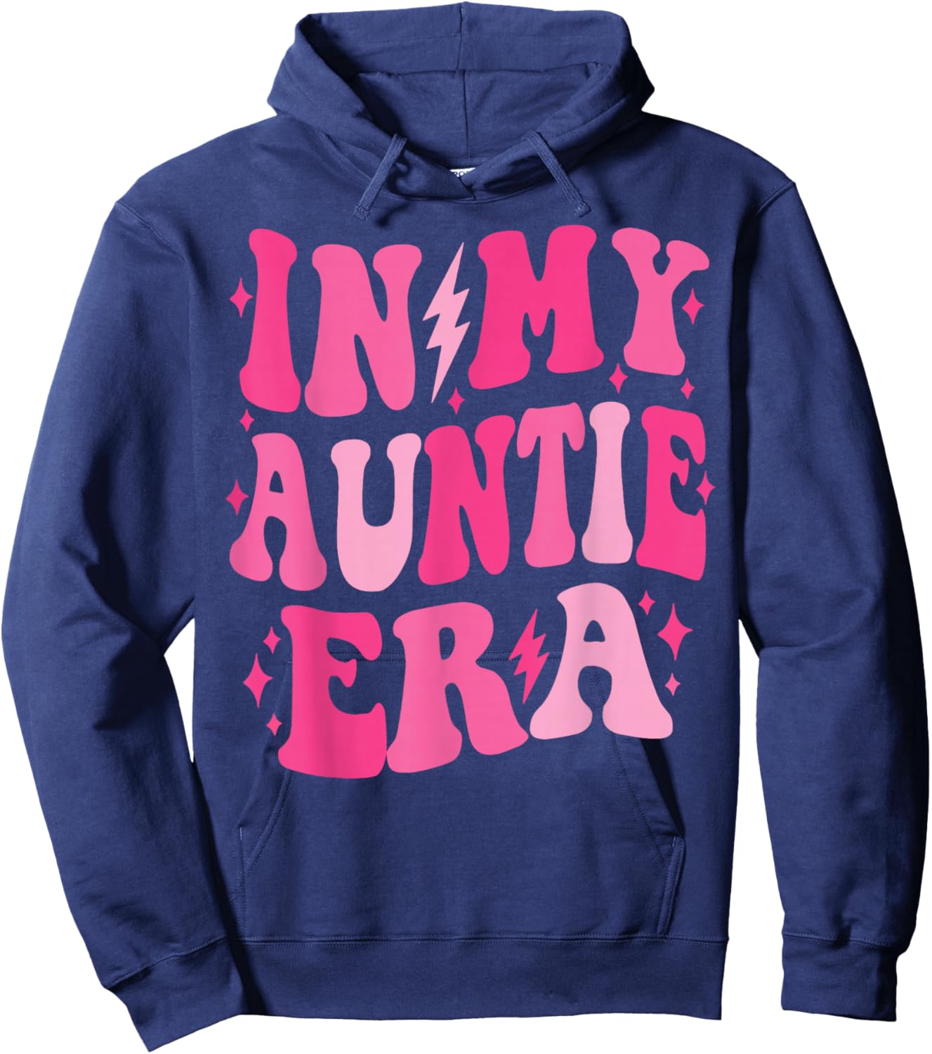 In My Auntie Era Shirt Women Aunt Era Mother's Day Hoodie - Hoodie | Navy
