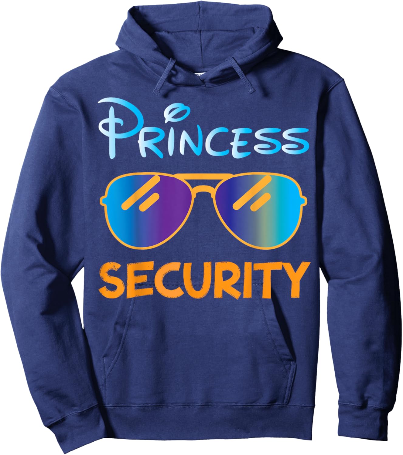 Princess Security Funny Birthday Halloween Party design Hoodie - Hoodie | Navy