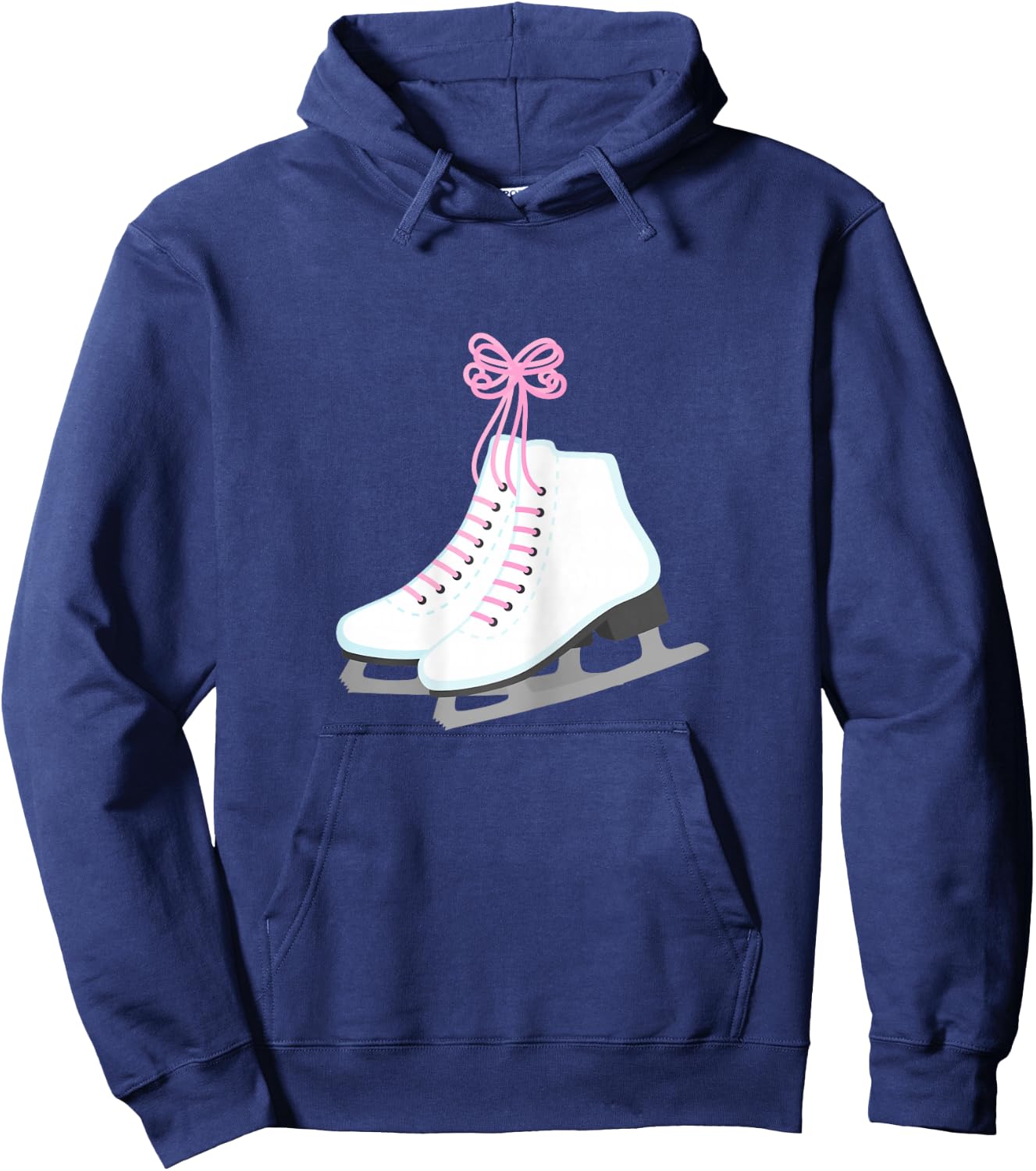Figure Skating Ice Skate for Girls Hoodie - Hoodie | Navy