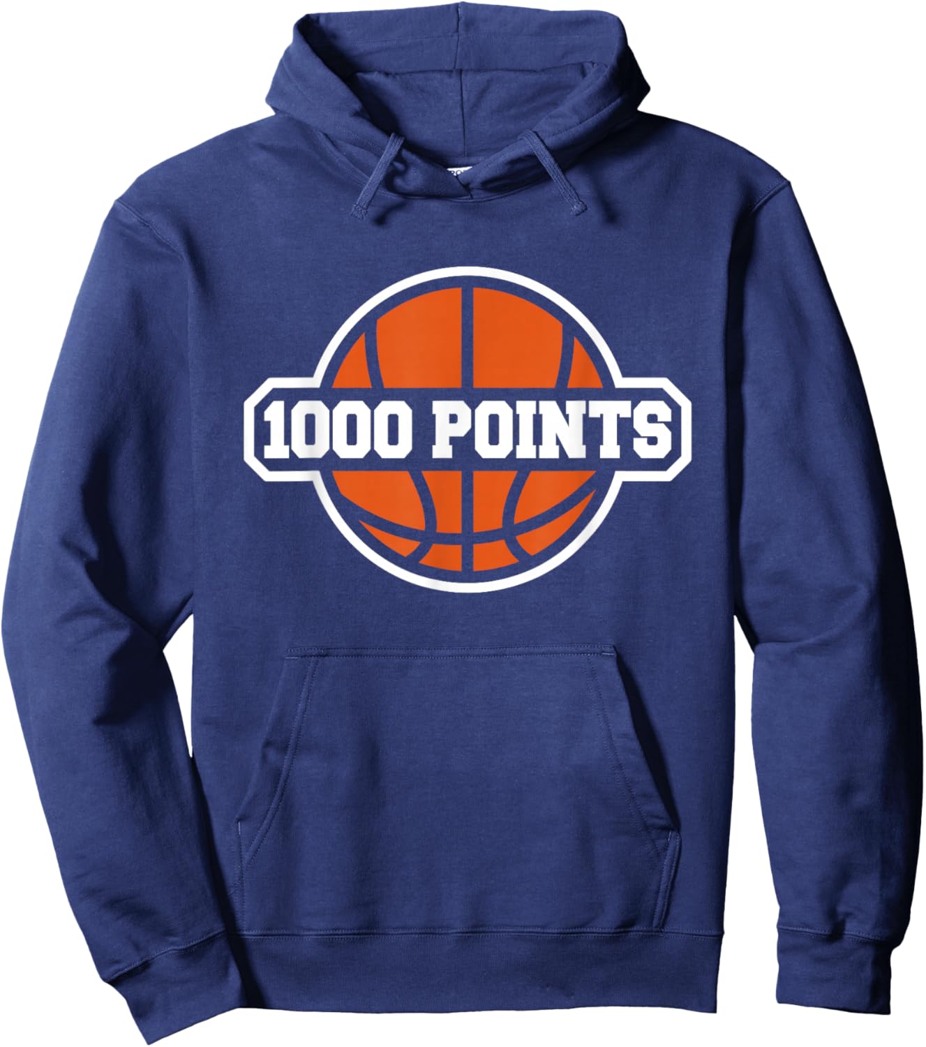 1000 Points Basketball Scorer High School Basketball Player Hoodie - Hoodie | Navy