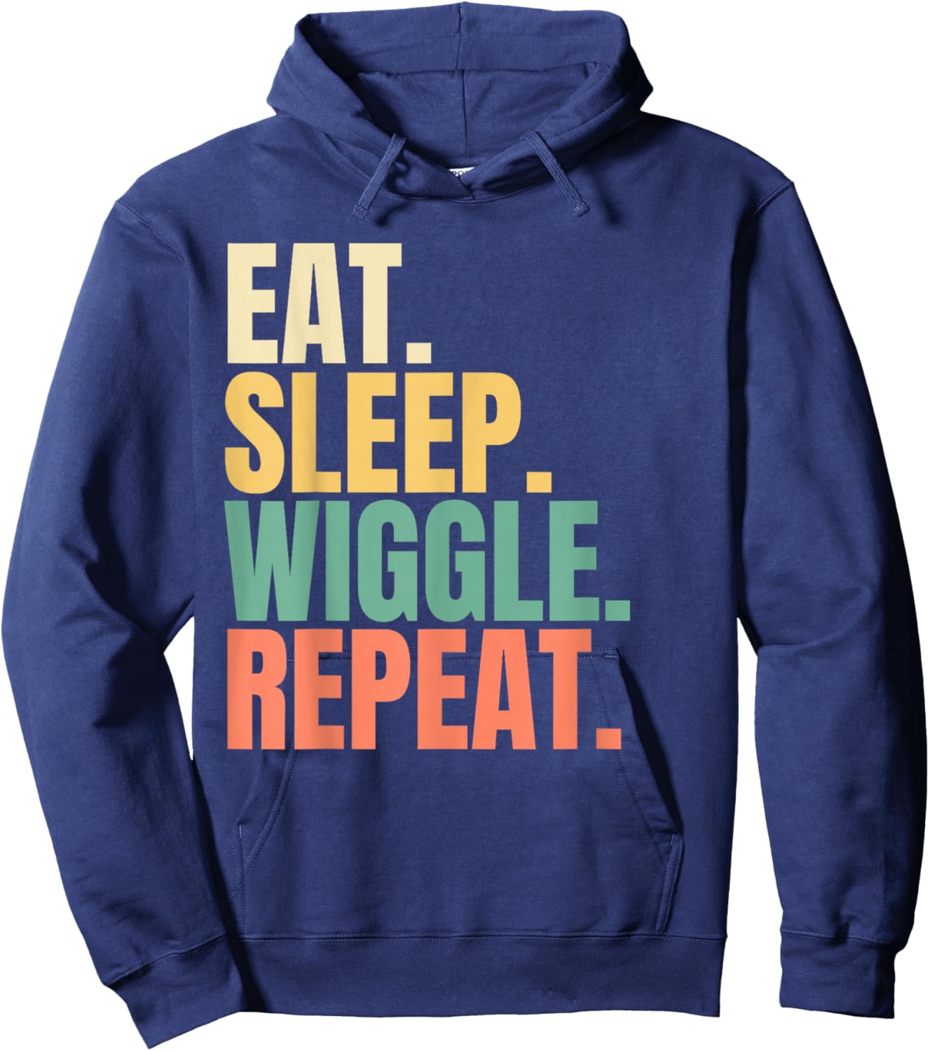 Eat Sleep Wiggle Repeat Hoodie - Hoodie | Navy