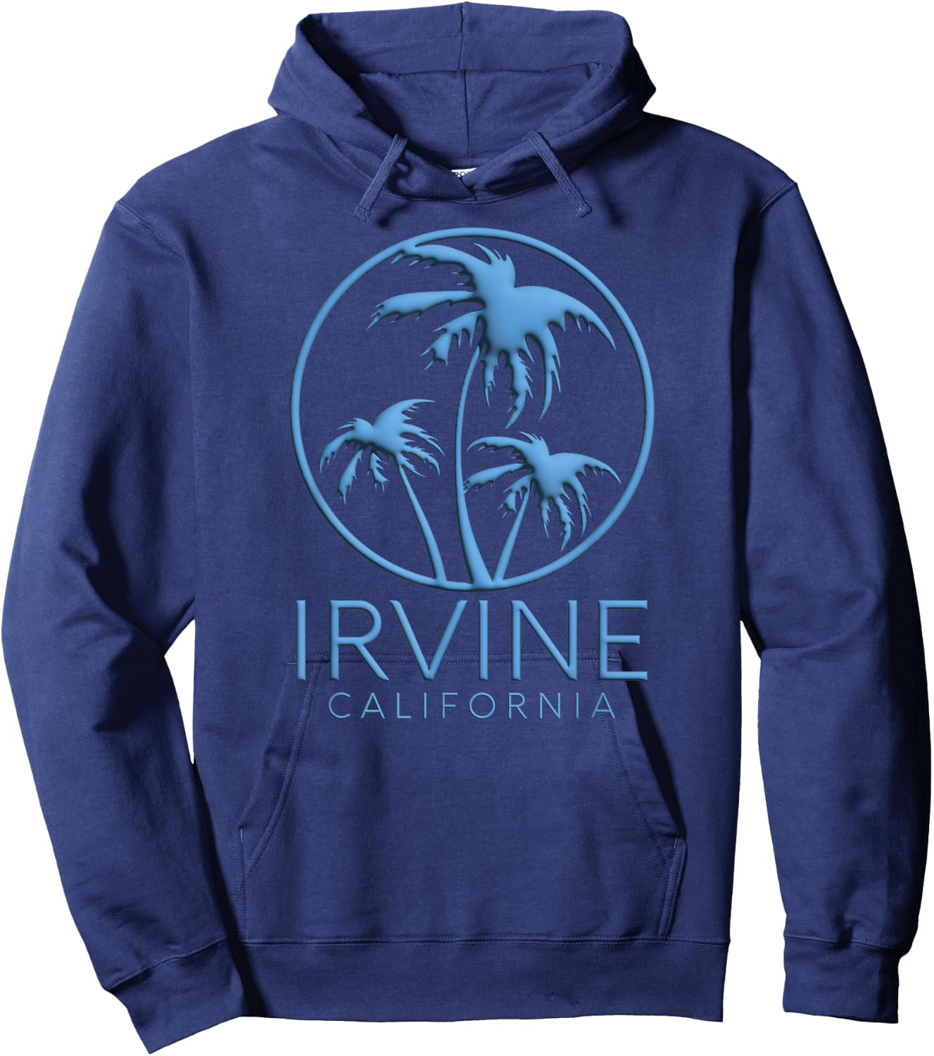 Irvine Orange County California Anaheim Retro Beach 949 OC Hoodie - Hoodie | Navy