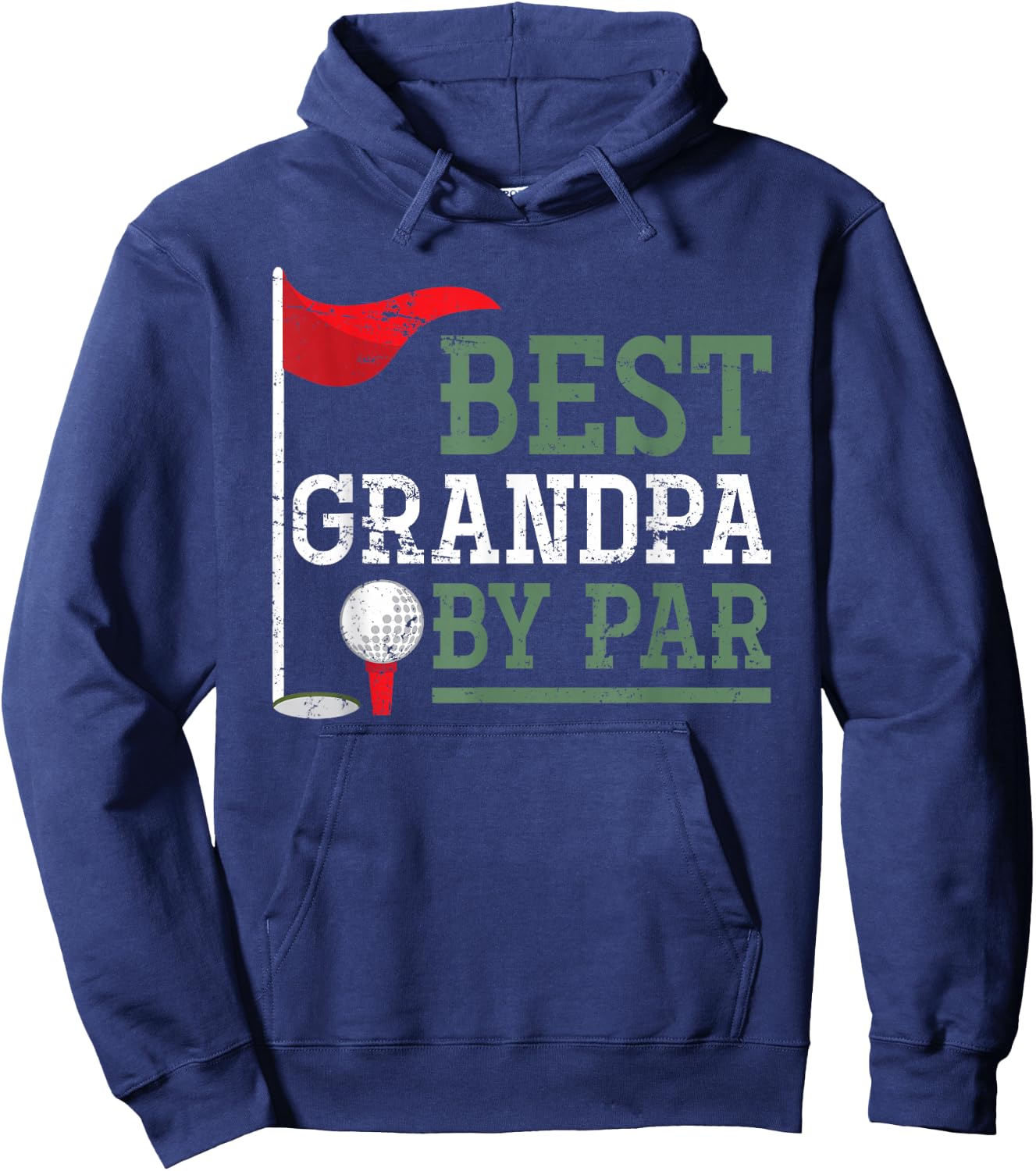 Best Grandpa By Par Golf Hoodie - Hoodie | Navy