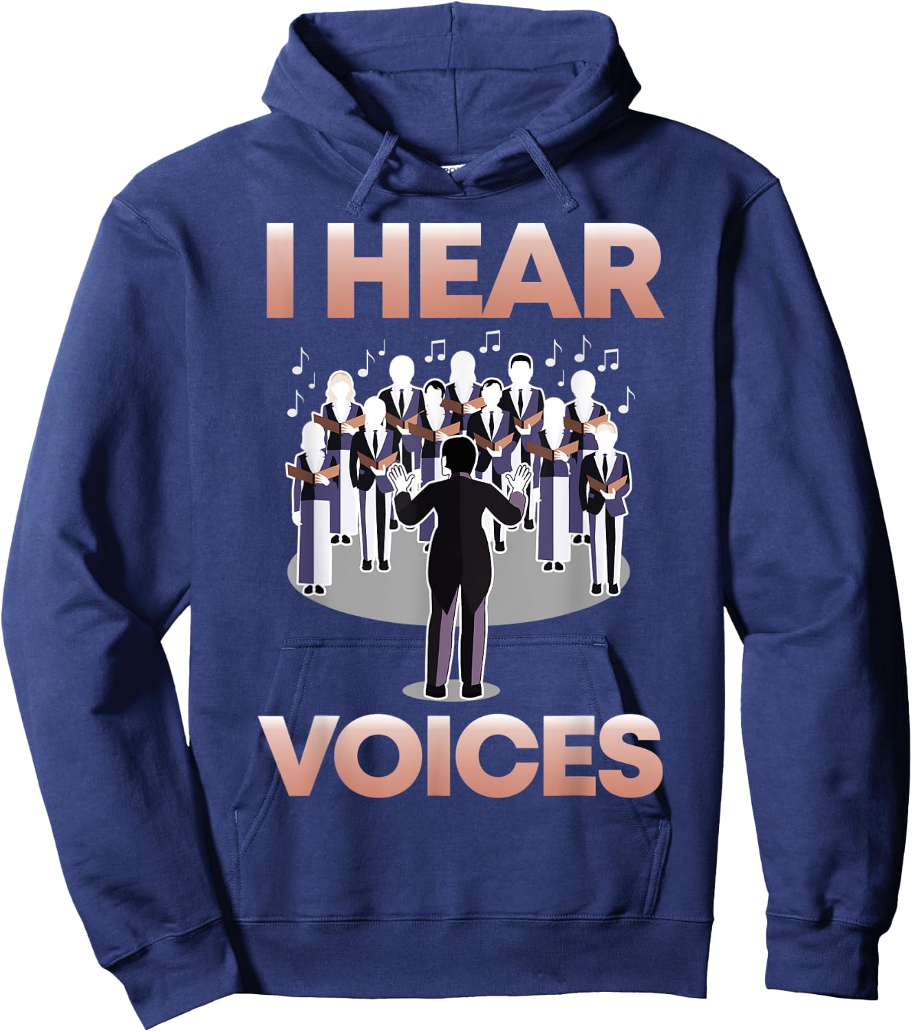 Choir Teacher I Choir I I Hear Voices Composer Women Kids Hoodie - Hoodie | Navy