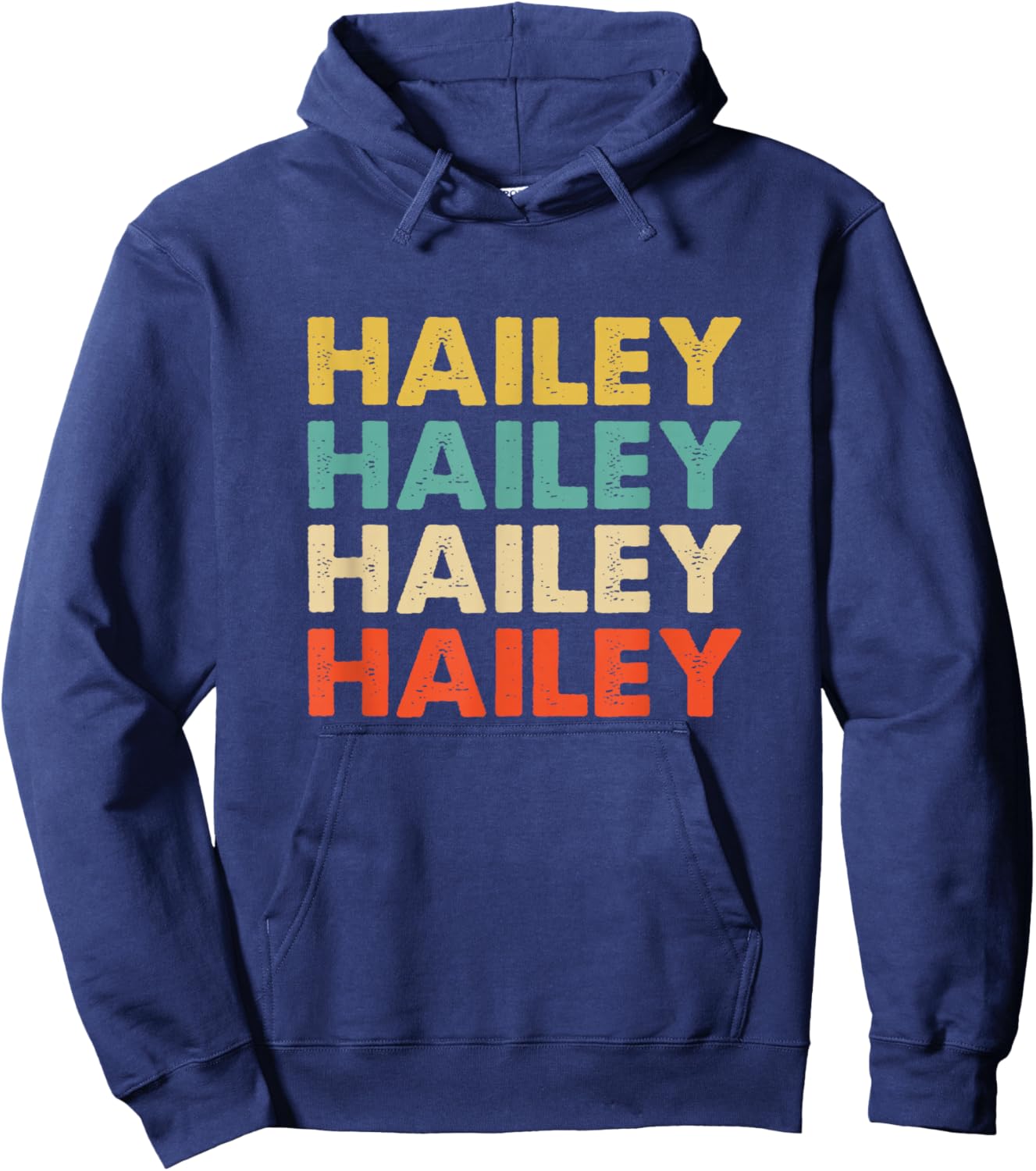 Hailey Name Hoodie - Hoodie | Navy