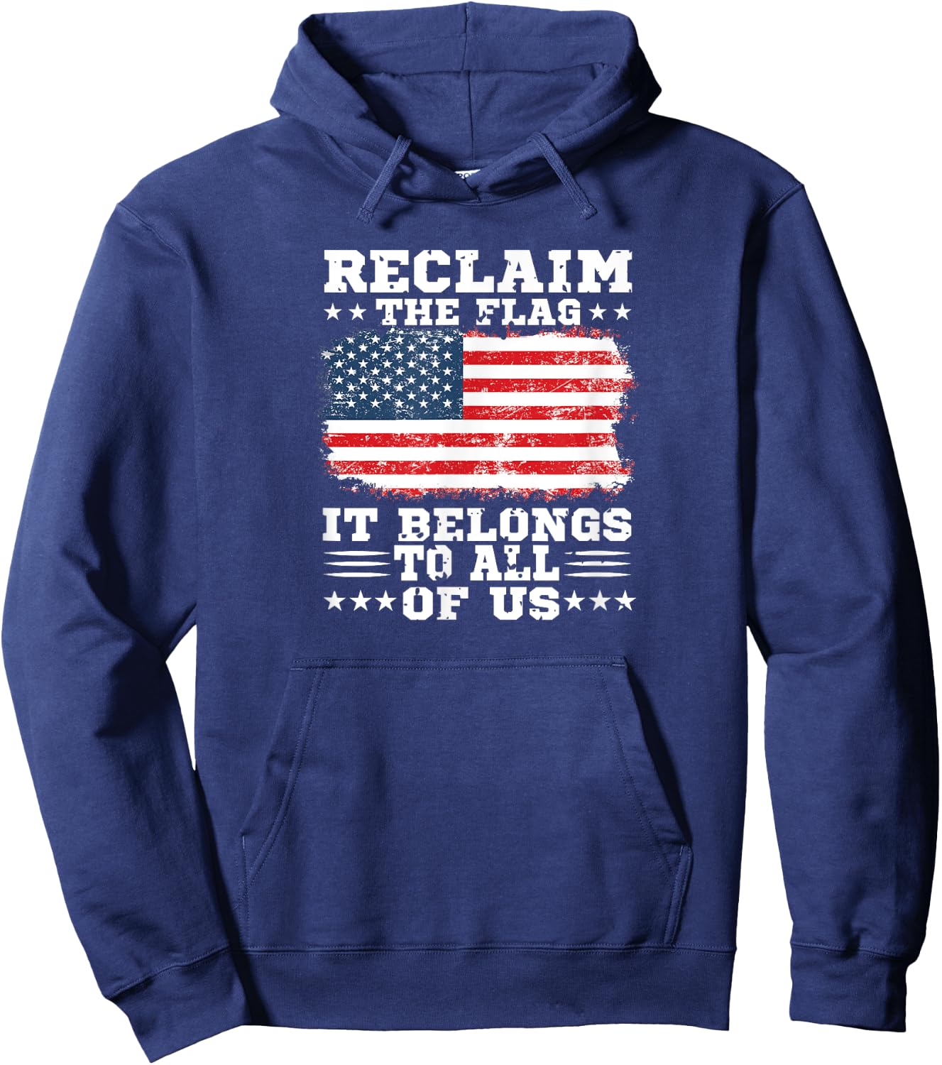 Reclaim The Flag- It Belongs To All Of Us Hoodie - Hoodie | Navy