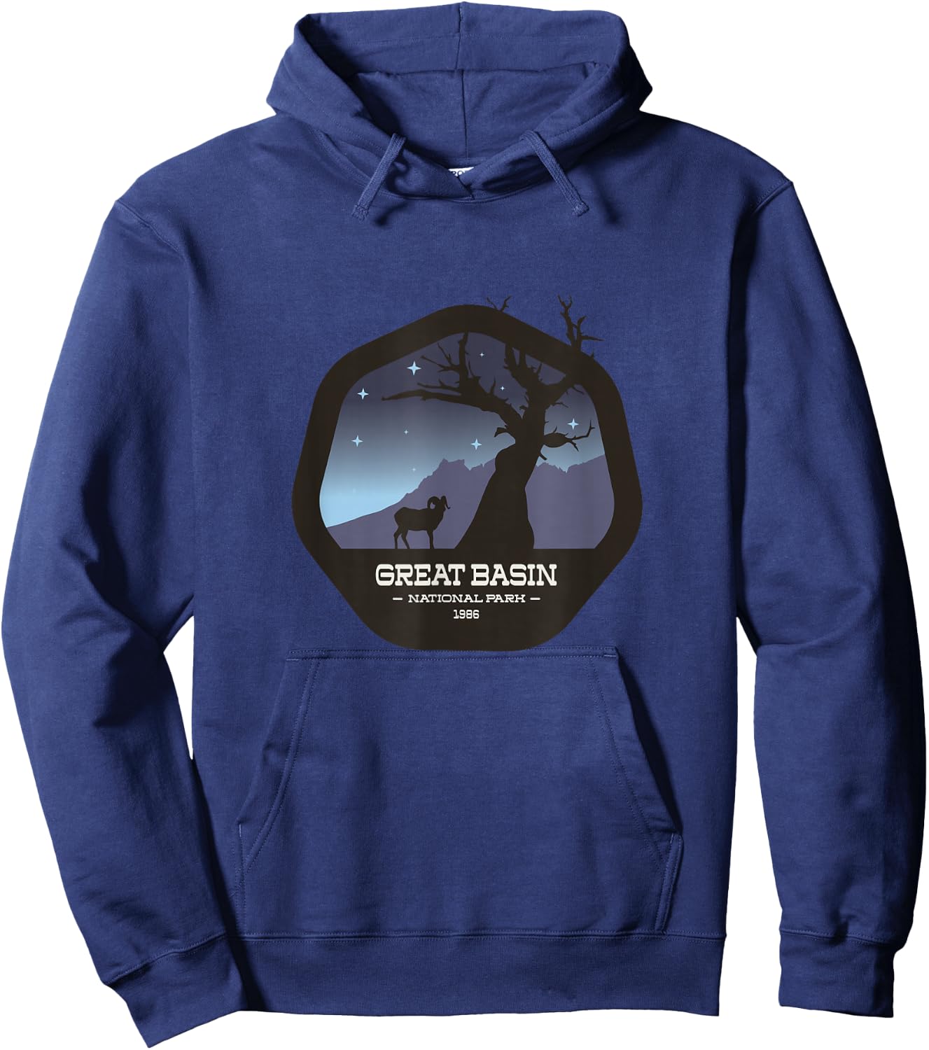 Retro Nevada Great Basin National Park Gift Hoodie - Hoodie | Navy