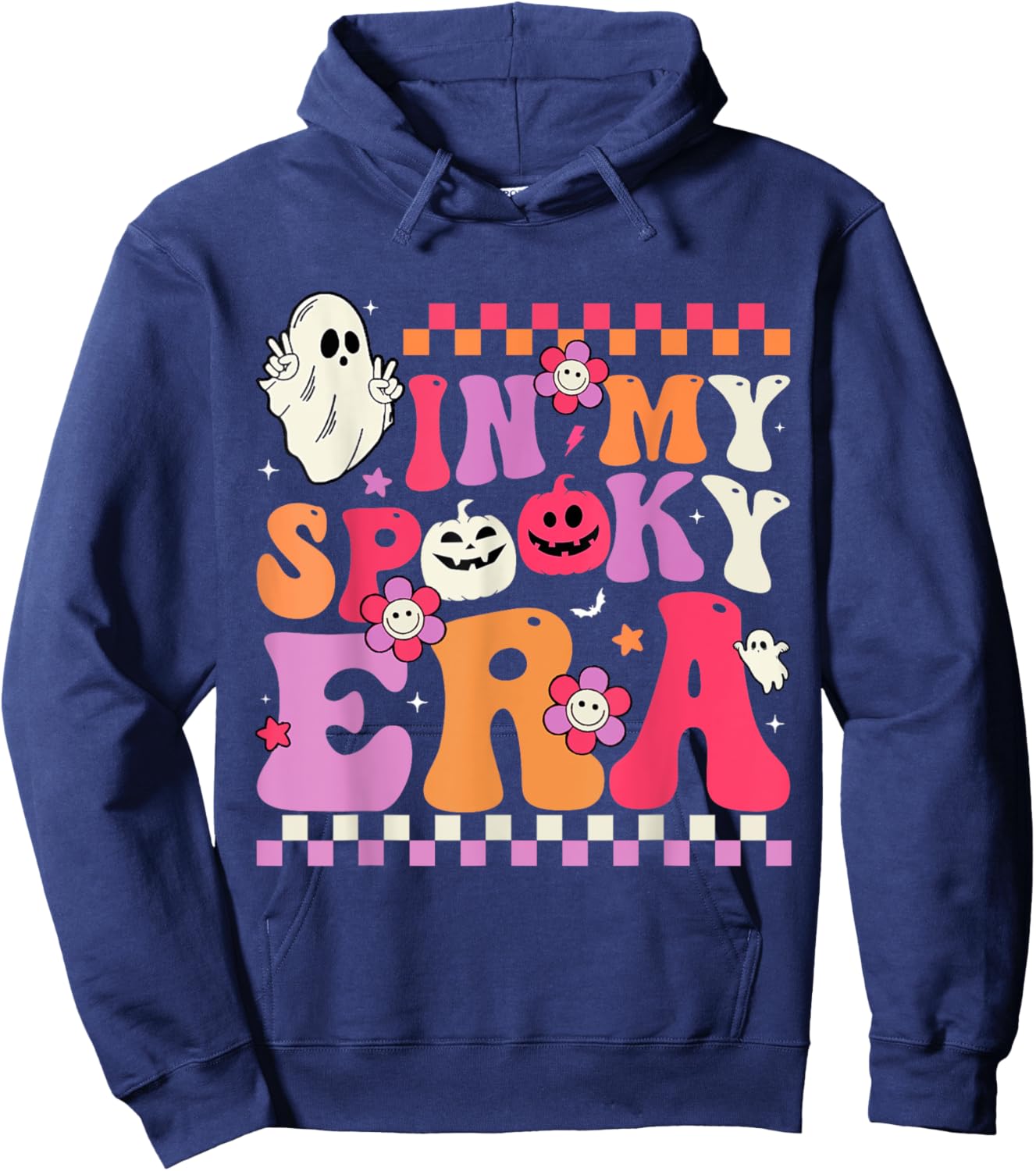 In My Spooky Era Women Men Kids Halloween Pumpkin Funny Hoodie - Hoodie | Navy