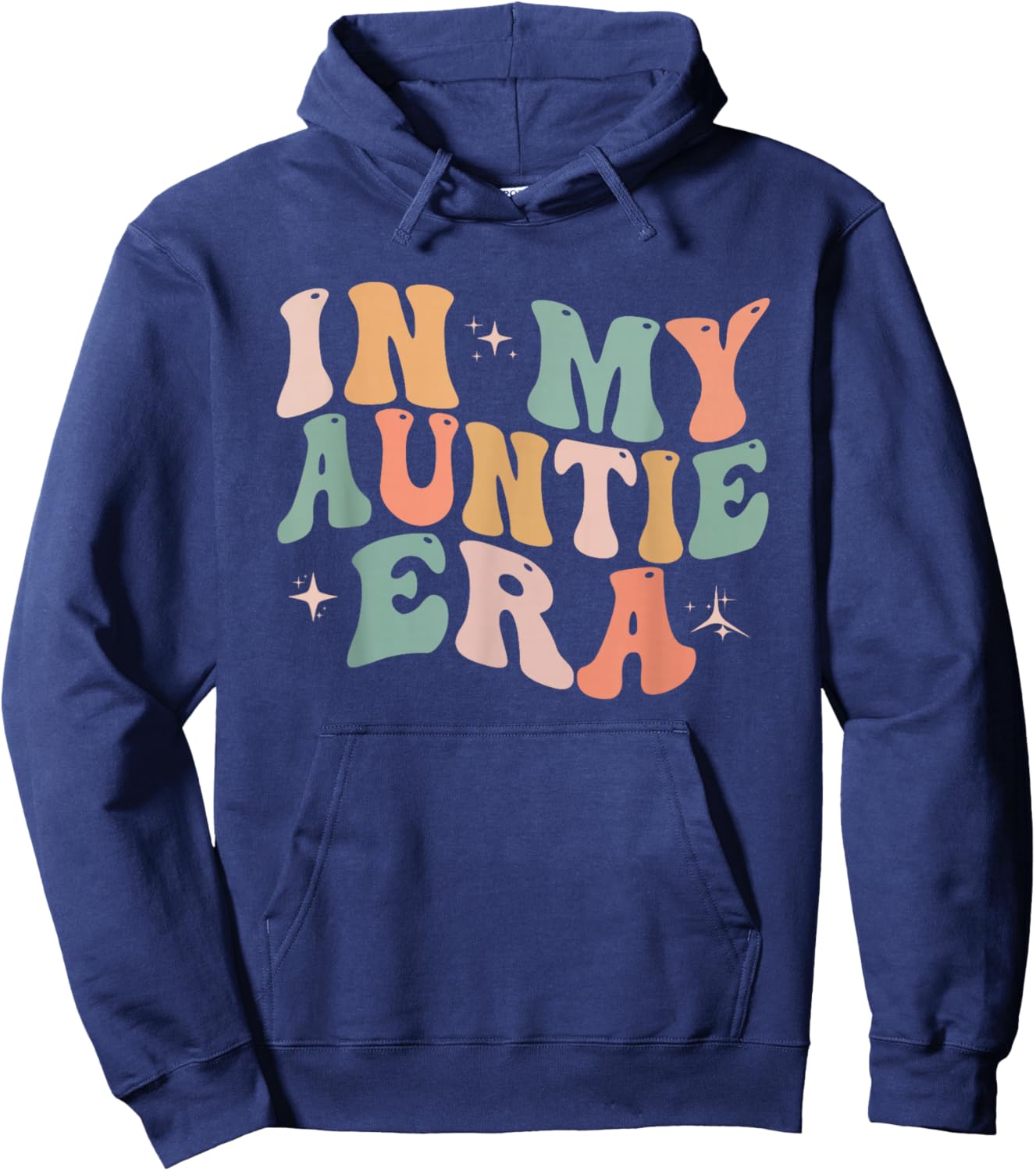 In My Auntie Era Baby Announcement for Aunt Mother's Day Hoodie - Hoodie | Navy