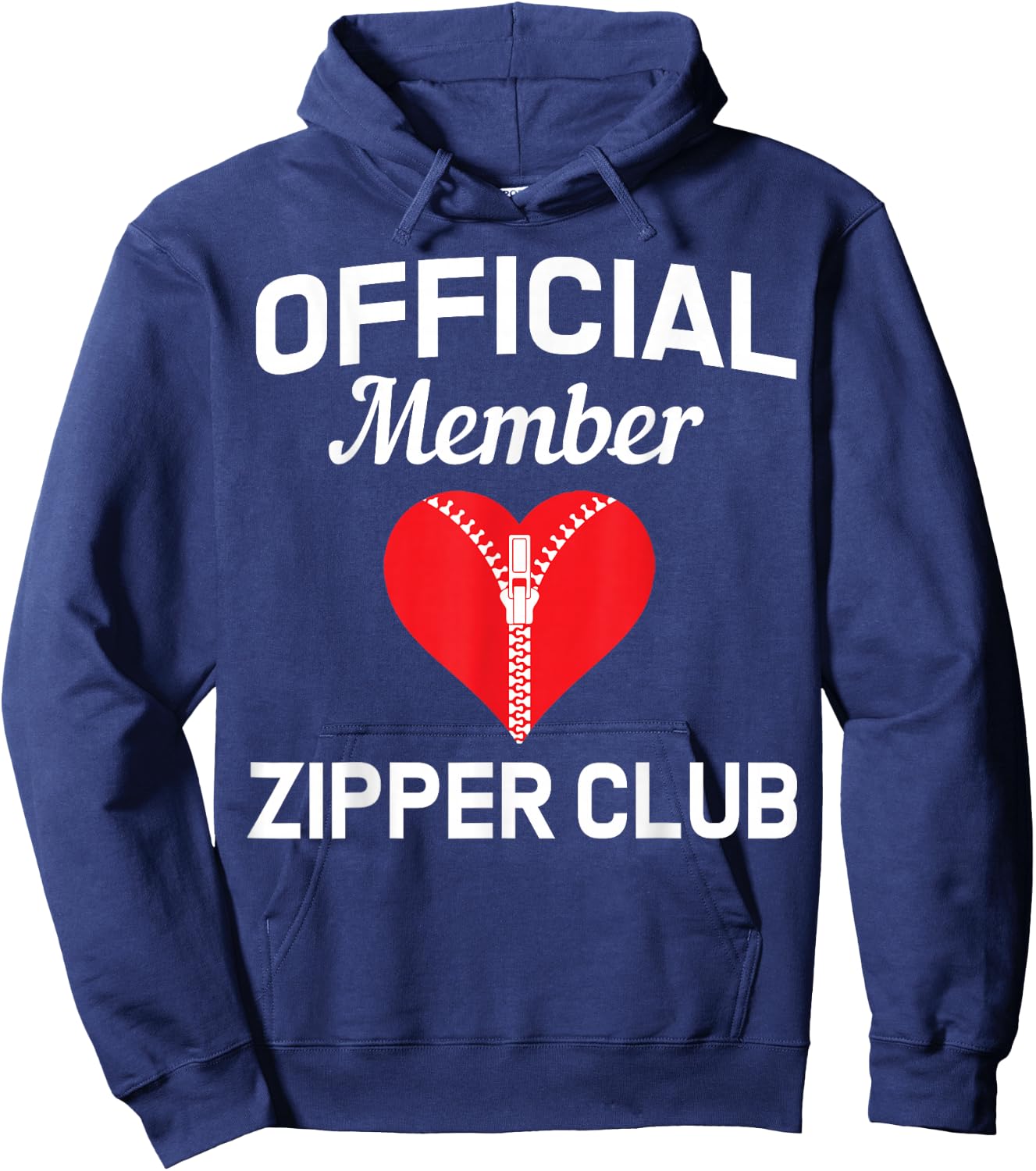 Open Heart Surgery Zipper Club Bypass Get Well Recovery Gift Hoodie - Hoodie | Navy