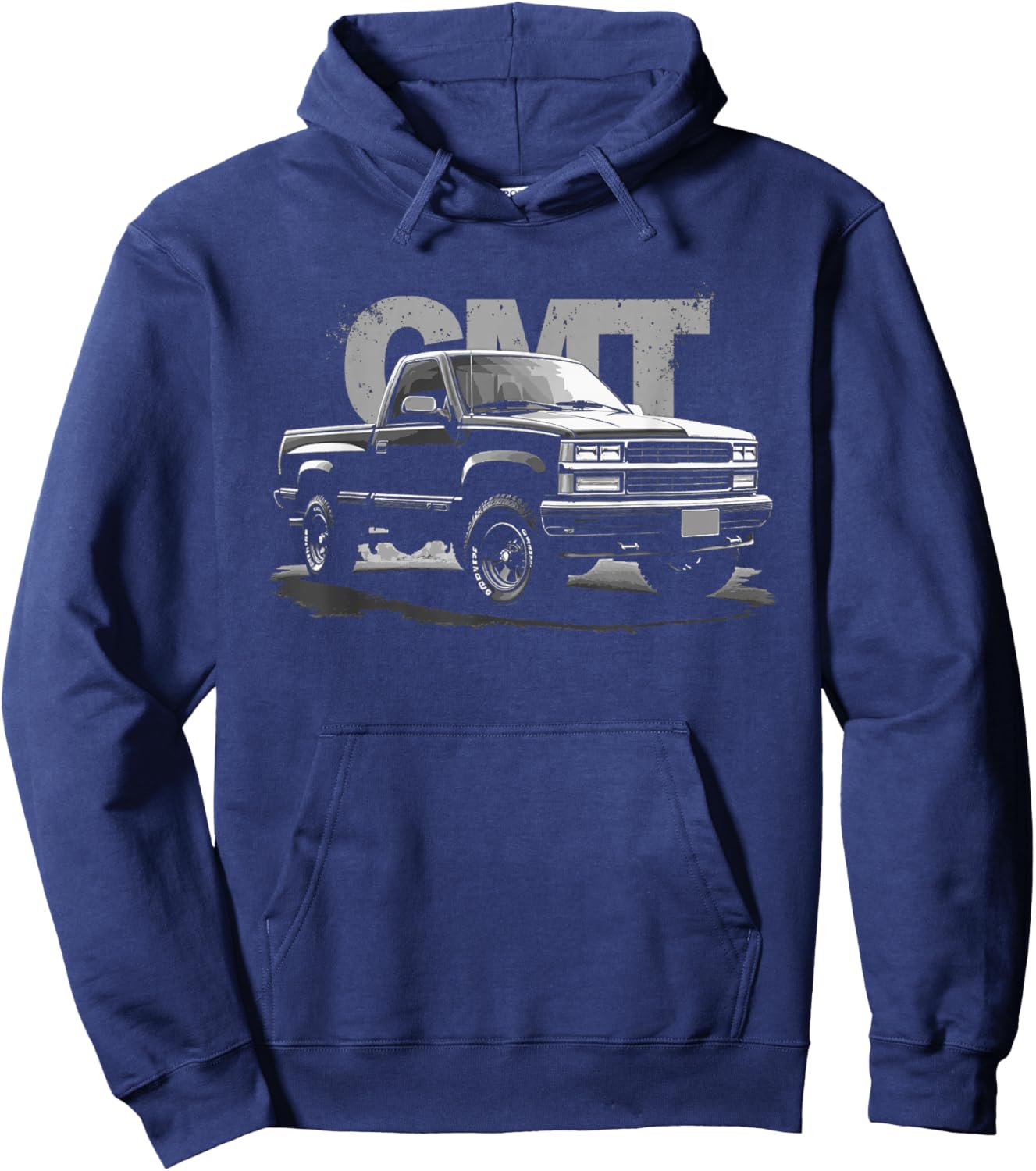 GMT400 88-98 Single Cab 4x4 OBS Old Body Style Truck Hoodie - Hoodie | Navy