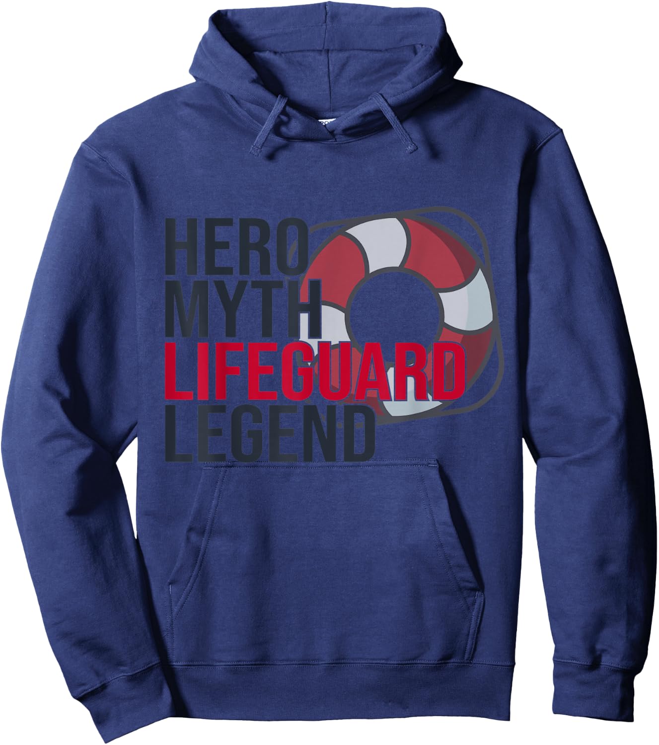 Lifeguard Hero Bathmaster Pool Legend Hoodie - Hoodie | Navy