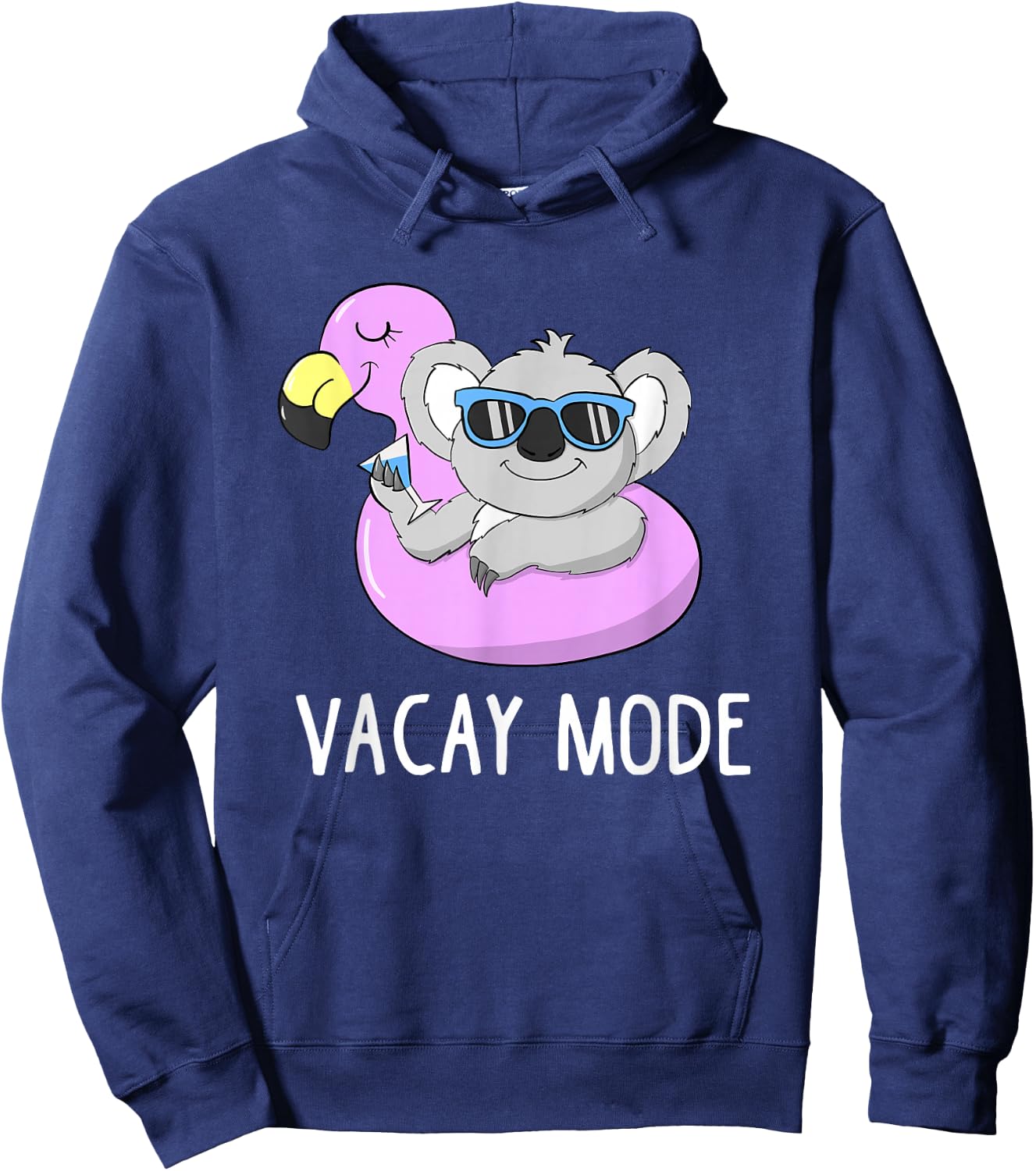 Vacay Mode Cute Koala Funny Family Vacation Holiday Fun Gift Hoodie - Hoodie | Navy