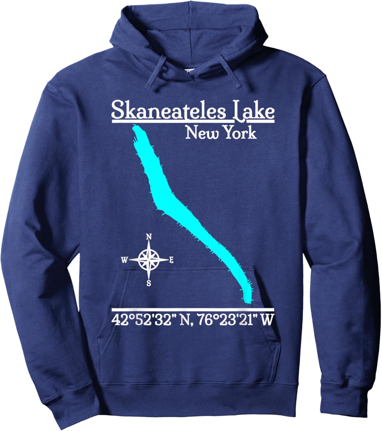 Skaneateles Lake - New York Hoodie - Hoodie | Navy