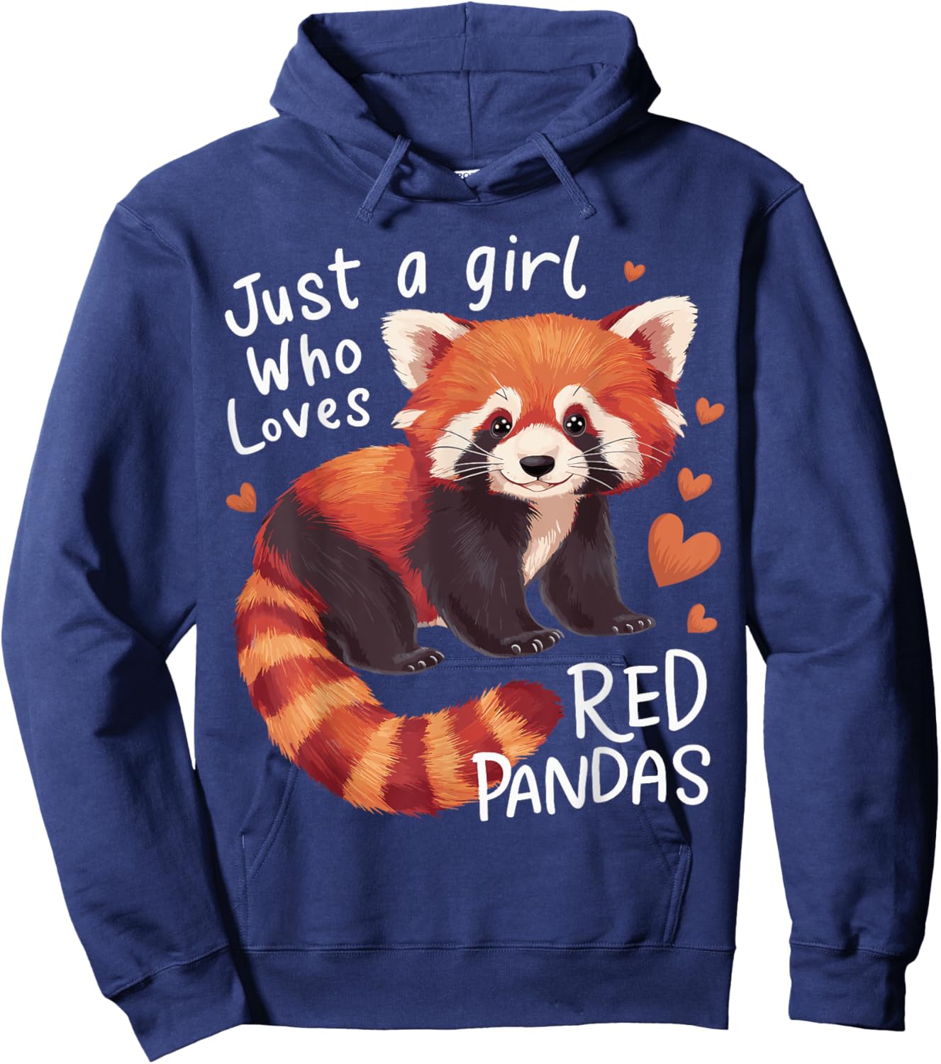 Just a Girl Who Loves Red Pandas Hoodie - Hoodie | Navy