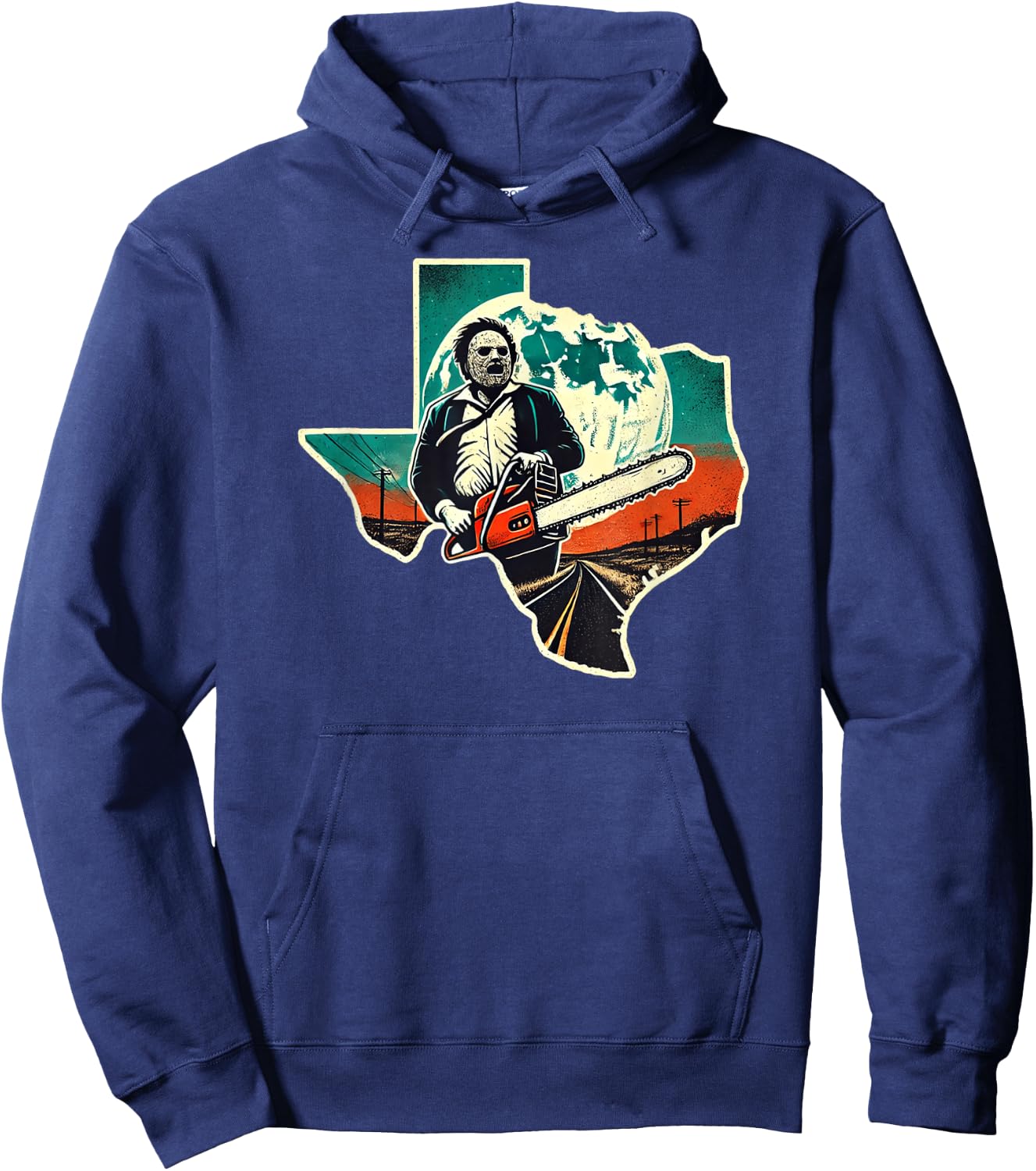 Texas Chainsaw killer Halloween Hoodie - Hoodie | Navy