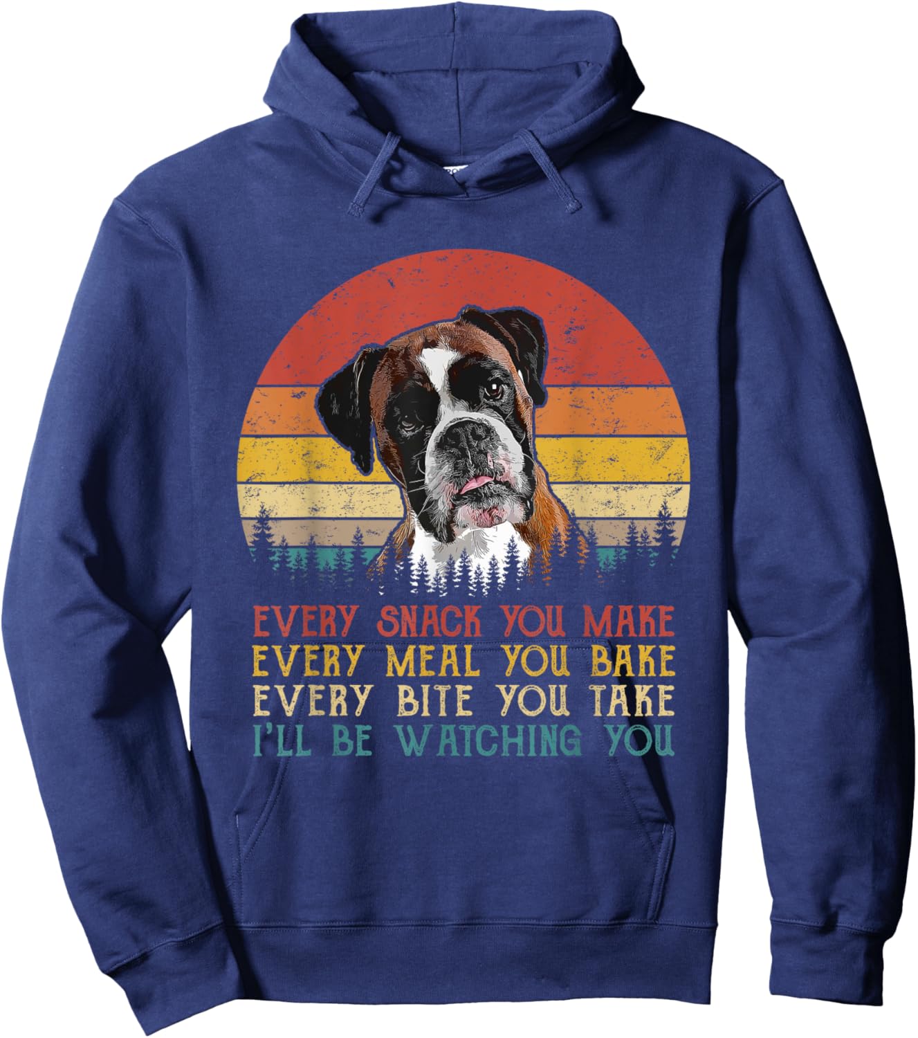 Every Snack You Make Dog Shirt Boxer Dog Dad Dog Mom Women Girls Kids Hoodie - Hoodie | Navy