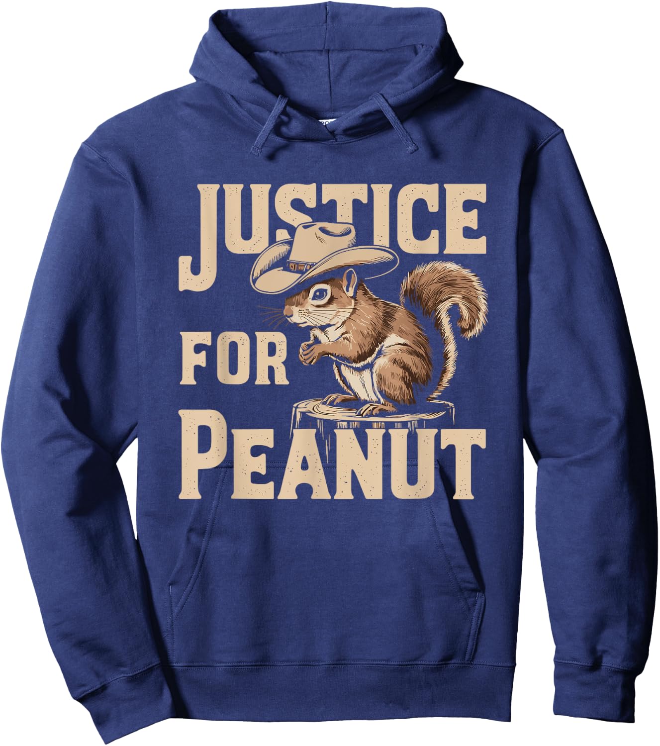 Justice For Peanut The Squirrel Hoodie - Hoodie | Navy