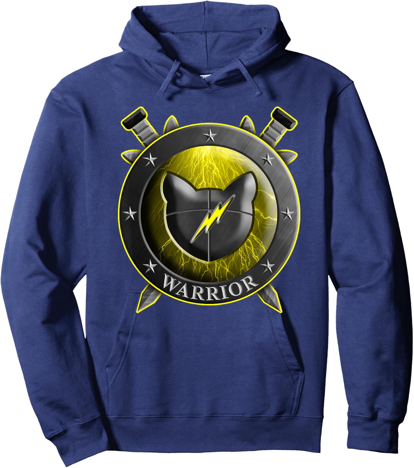 Cat Shield Swords Thunder Funny for Kids Hoodie - Hoodie | Navy