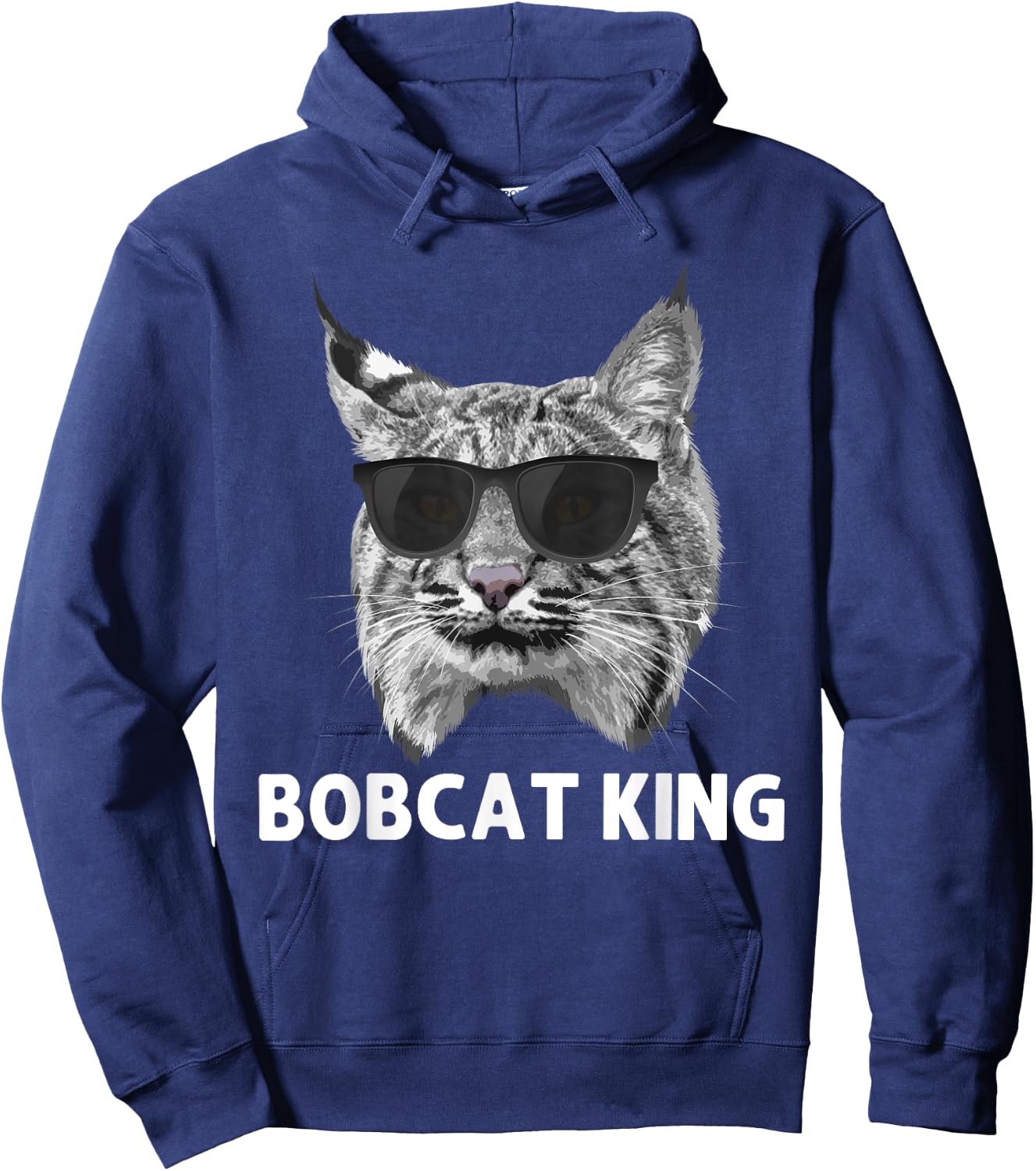 Cool Bobcat Art Dad Father Animal Bobcat Lover Hoodie - Hoodie | Navy
