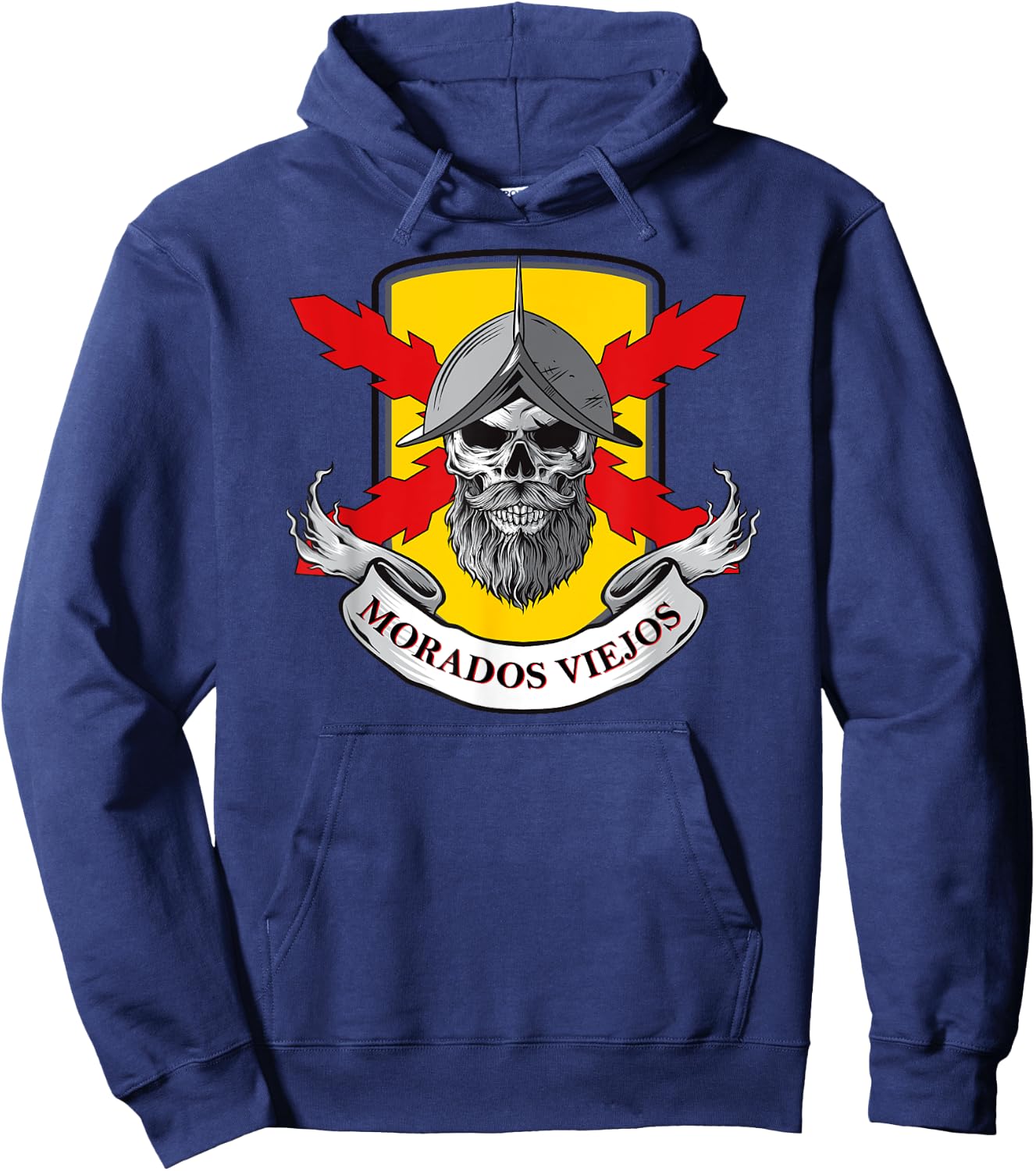 Tercios españoles. Tercio morados viejos. Skull. Borgoña. Hoodie - Hoodie | Navy