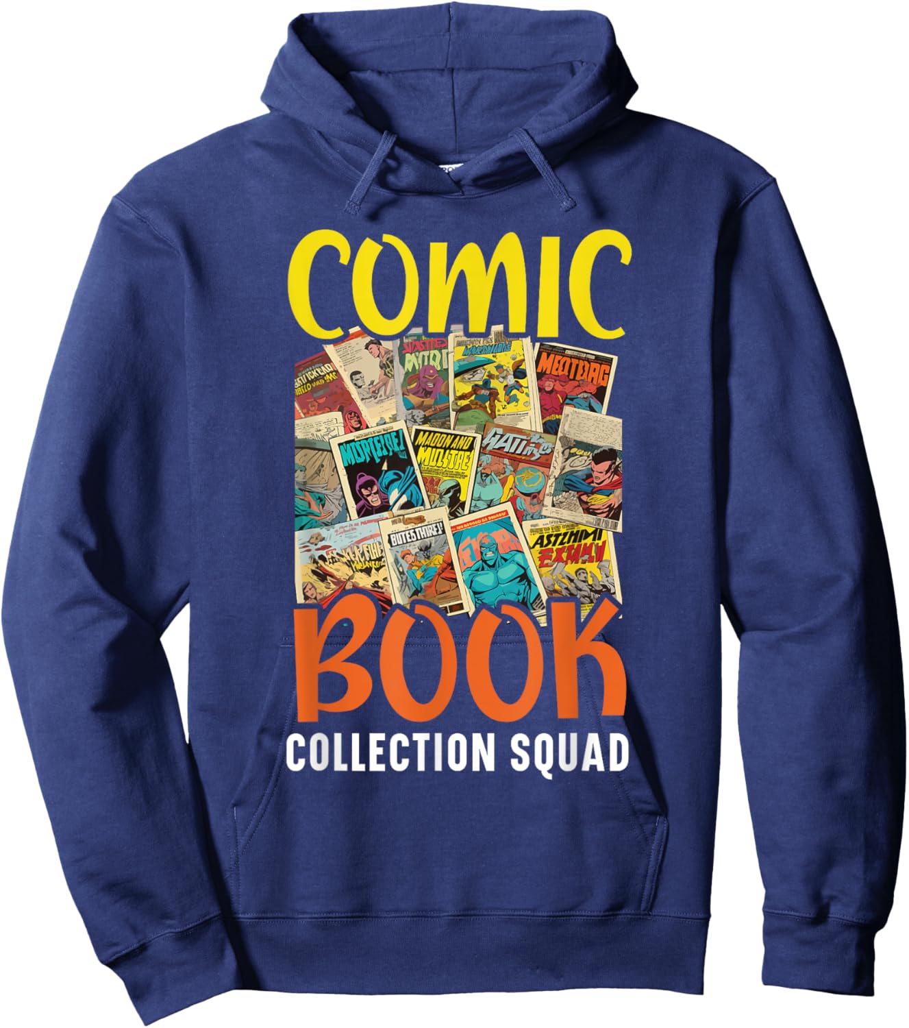 Comic Collector Comic Reader Reading Comic Books Hoodie - Hoodie | Navy