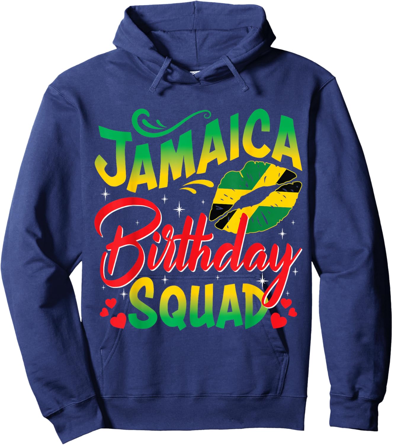 Jamaica Birthday Squad Girls Trip 2025 Women Vacation Party Hoodie - Hoodie | Navy