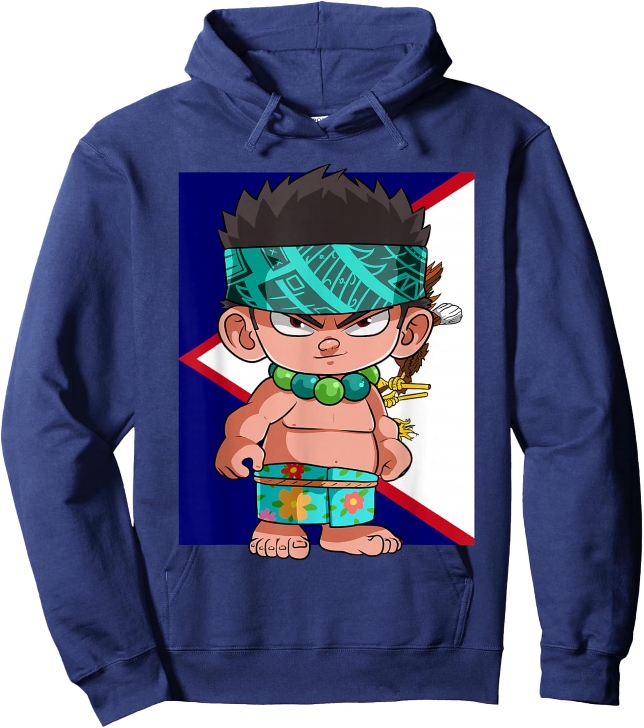 American Samoan Pride Polynesian Samoa Flag Kids AIGA Hoodie - Hoodie | Navy