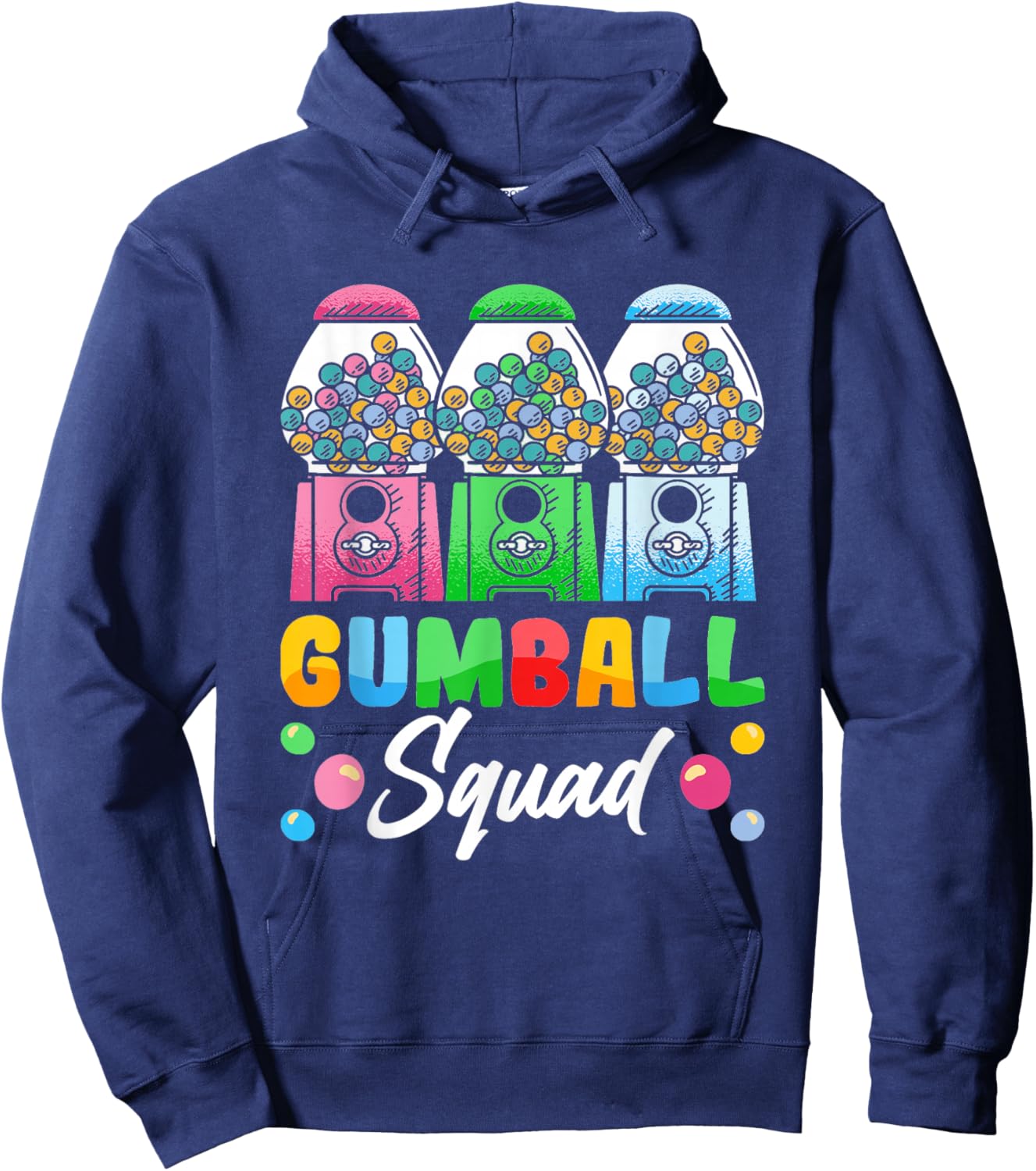 "Gumball Squad" Funny Gumball Machine Hoodie - Hoodie | Navy