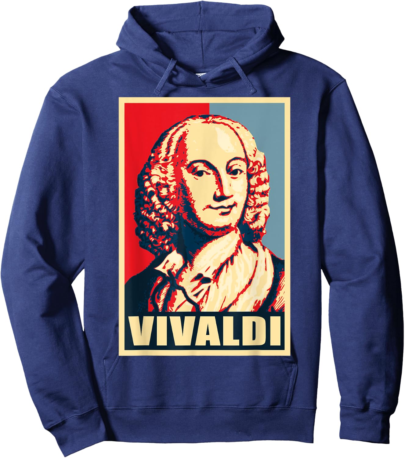 Antonio Vivaldi Classical Music Composer Retro Hoodie - Hoodie | Navy