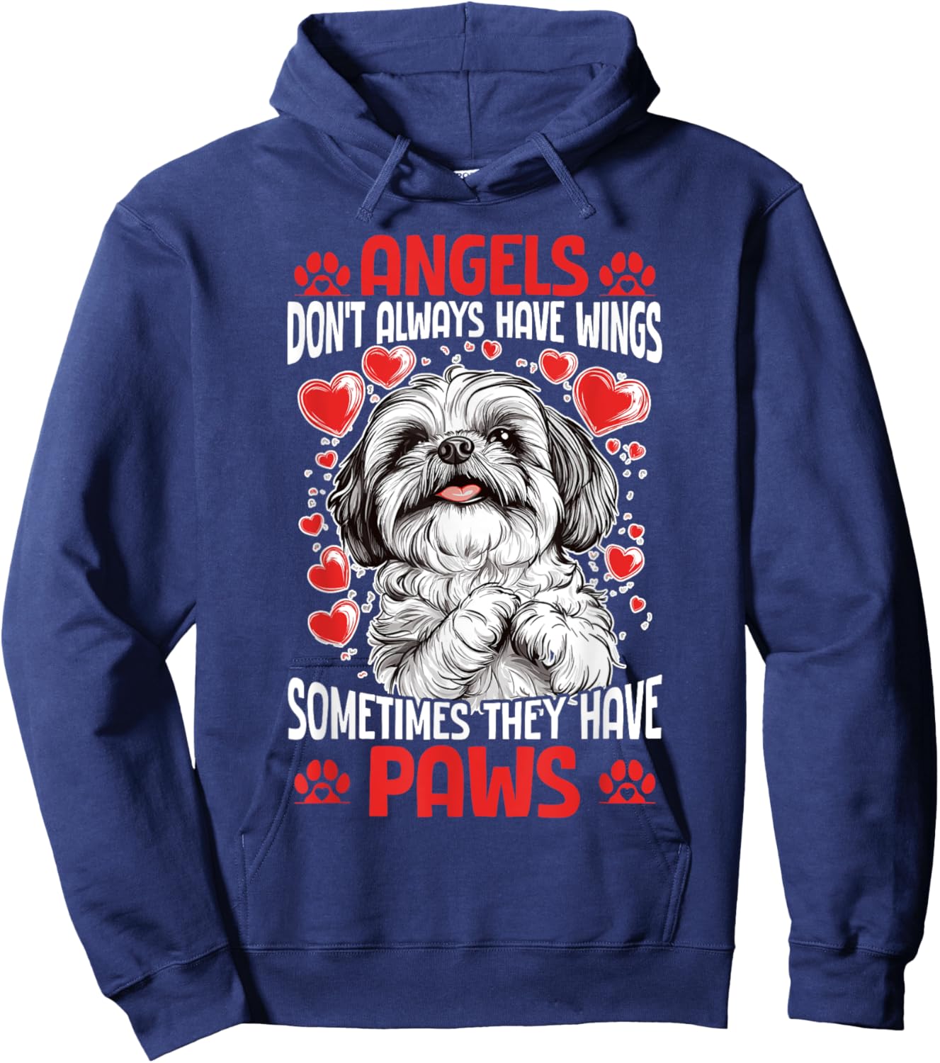 Shih Tzu Dog Owner Hoodie - Hoodie | Navy